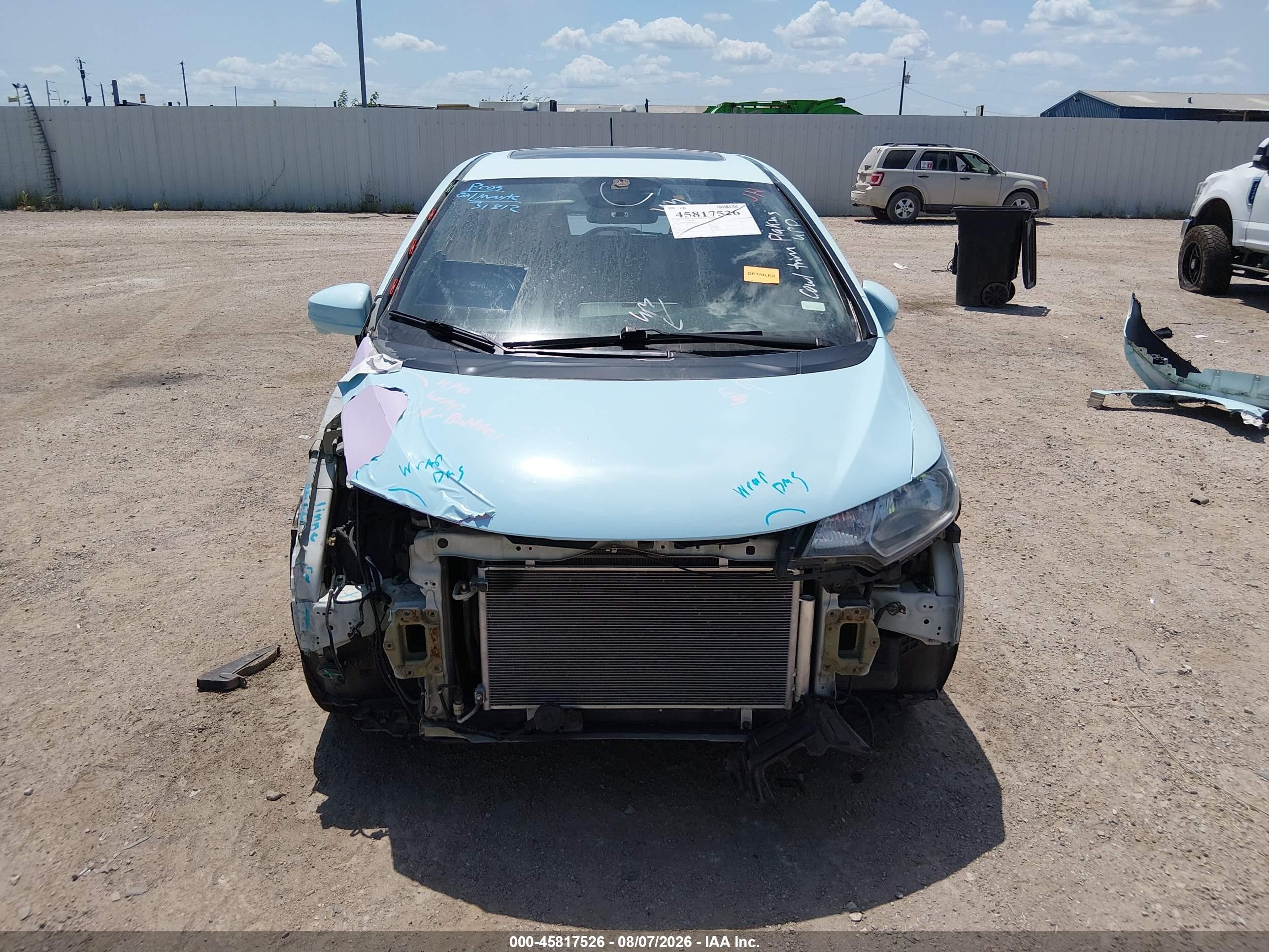 2015 Honda Fit Ex/ex-l Синий vin: 3HGGK5H85FM746676