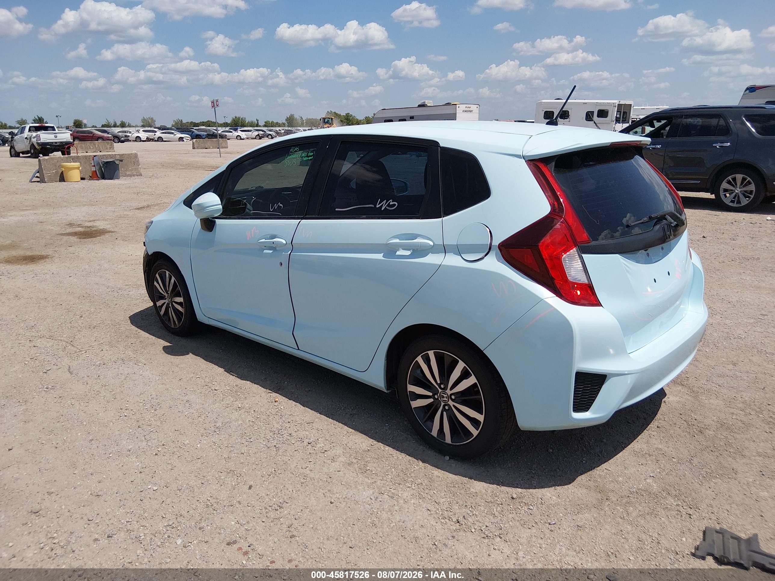 2015 Honda Fit Ex/ex-l Синий vin: 3HGGK5H85FM746676