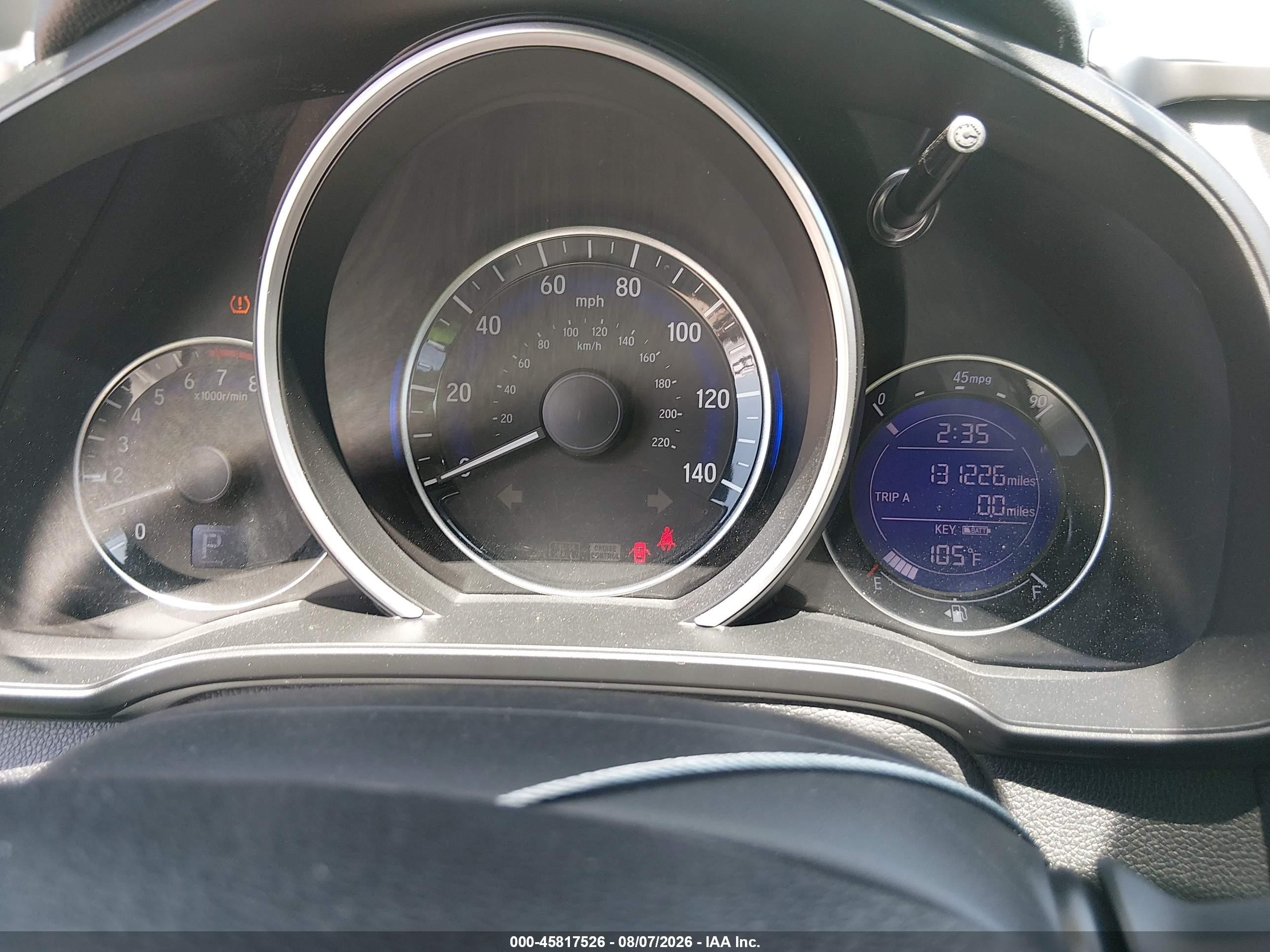 2015 Honda Fit Ex/ex-l Синий vin: 3HGGK5H85FM746676