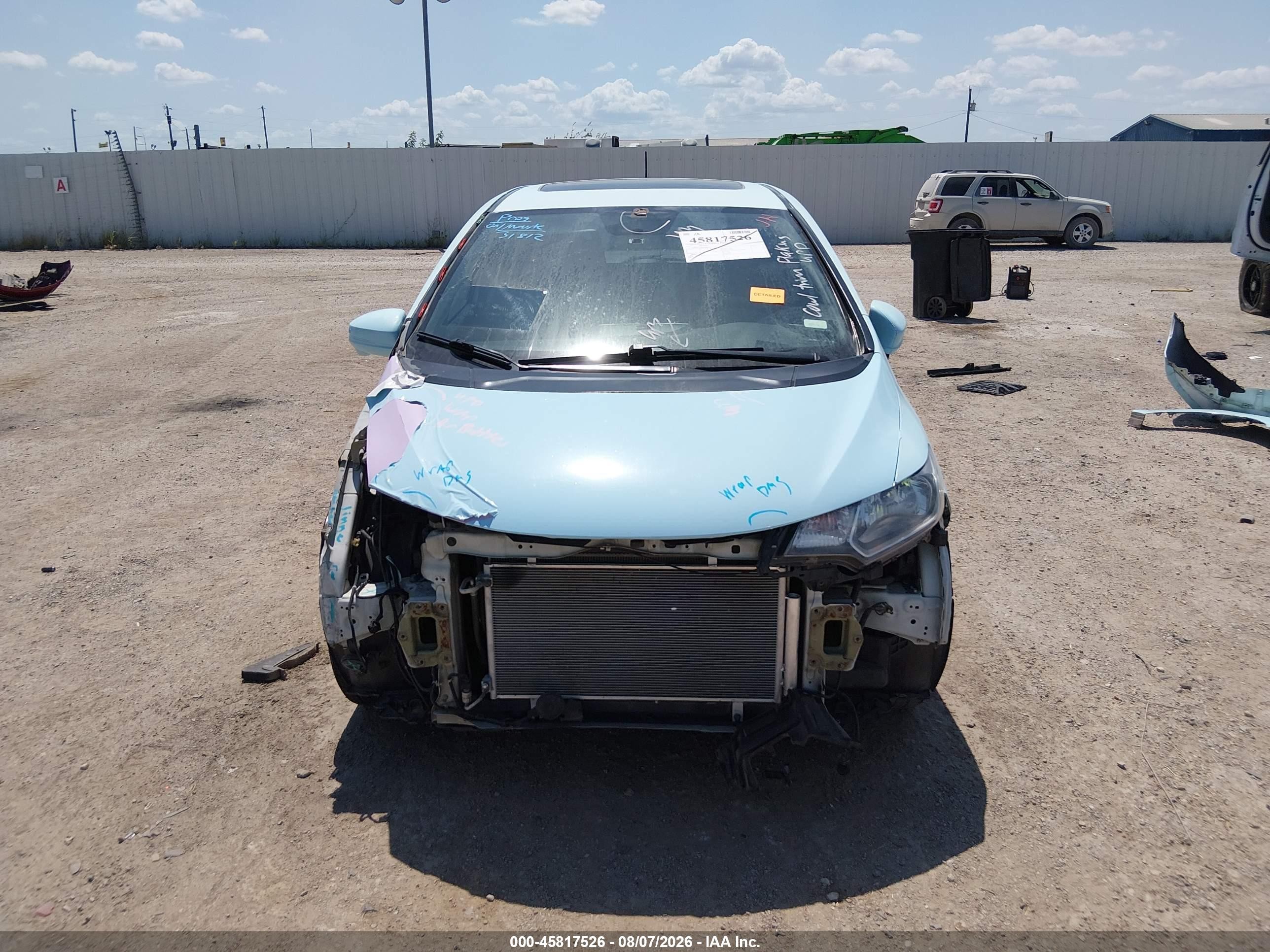 2015 Honda Fit Ex/ex-l Синий vin: 3HGGK5H85FM746676