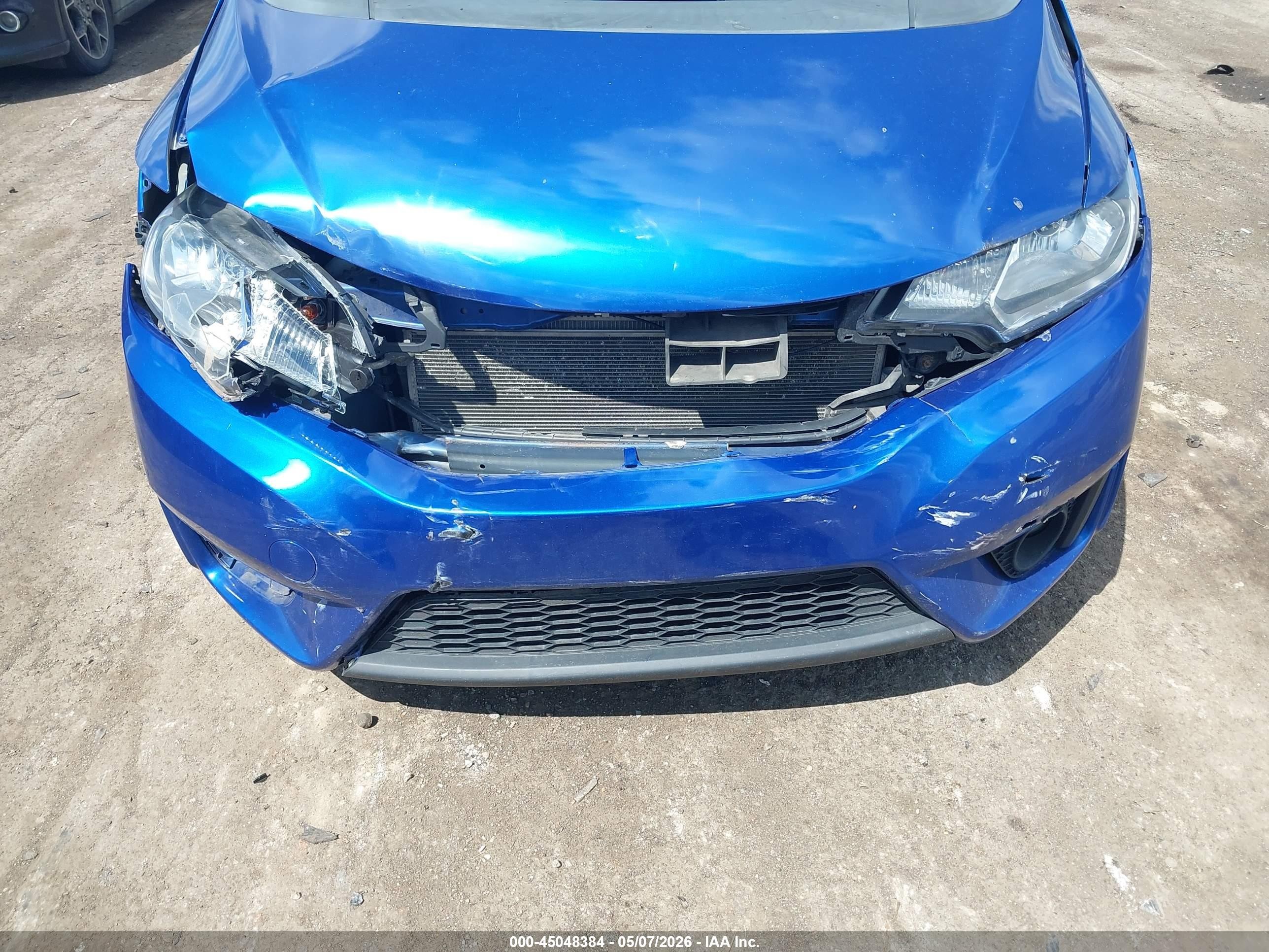 2015 Honda Fit Ex/ex-l Синий vin: 3HGGK5H85FM753711