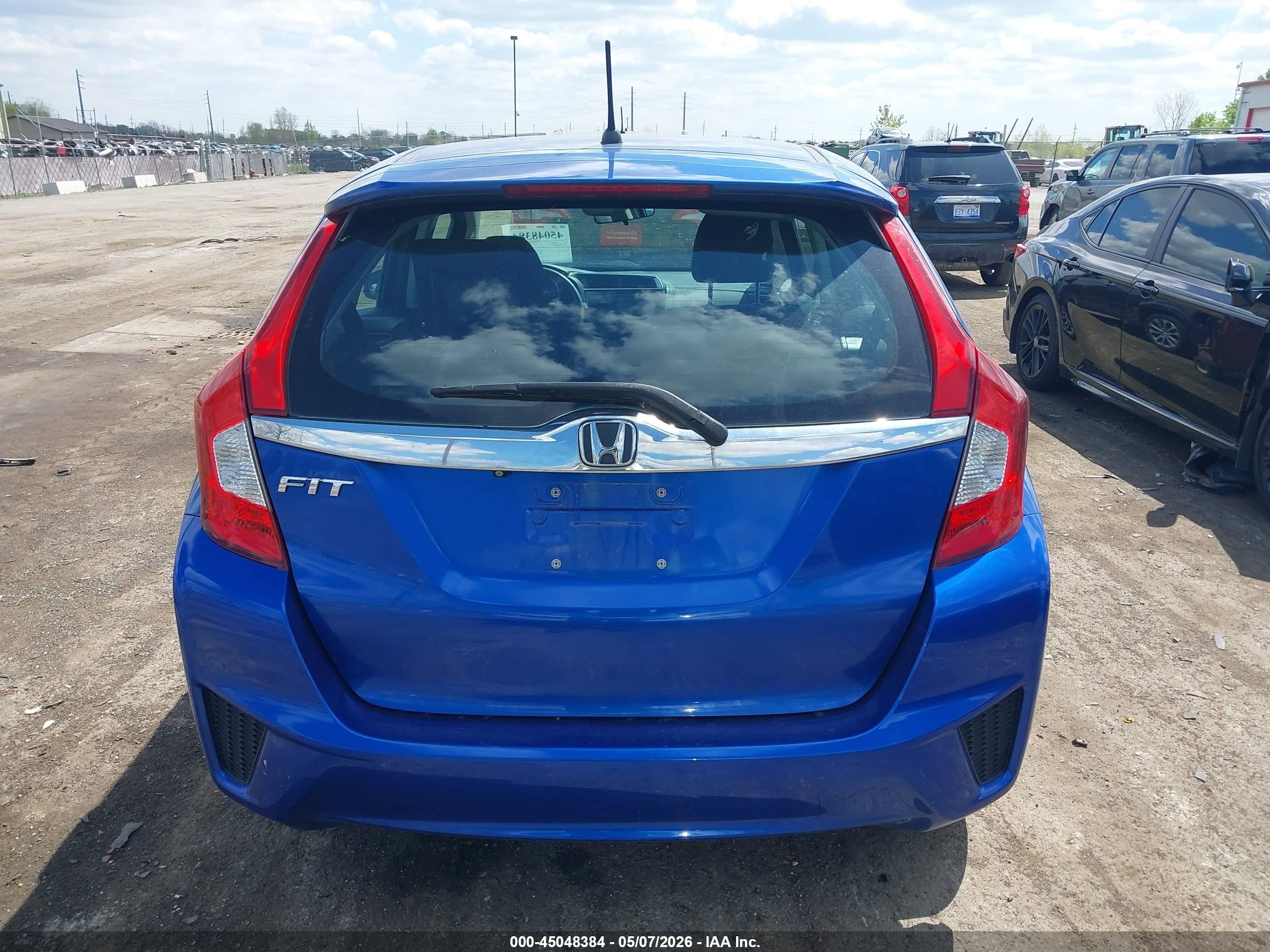 2015 Honda Fit Ex/ex-l Синий vin: 3HGGK5H85FM753711