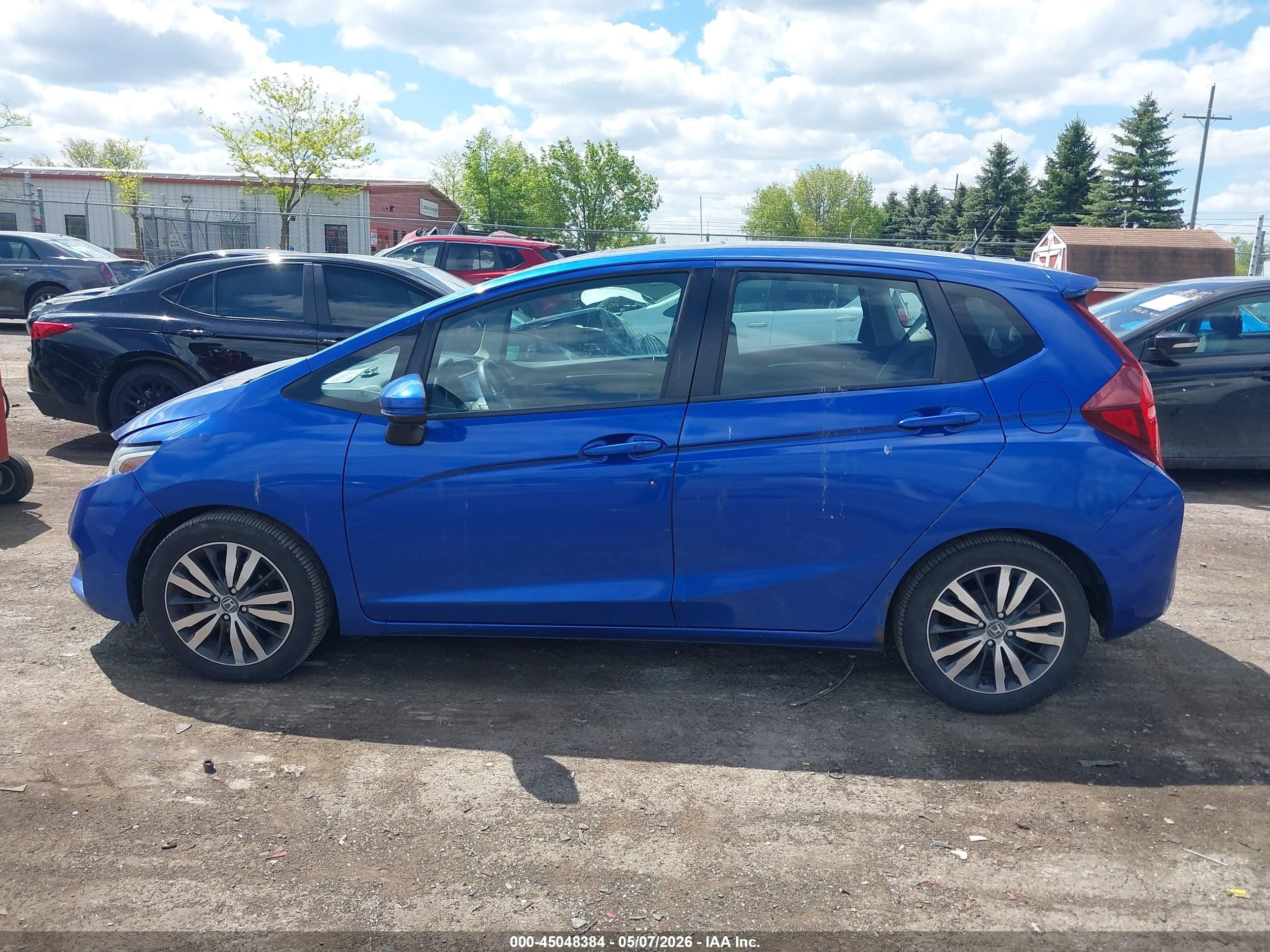 2015 Honda Fit Ex/ex-l Синий vin: 3HGGK5H85FM753711