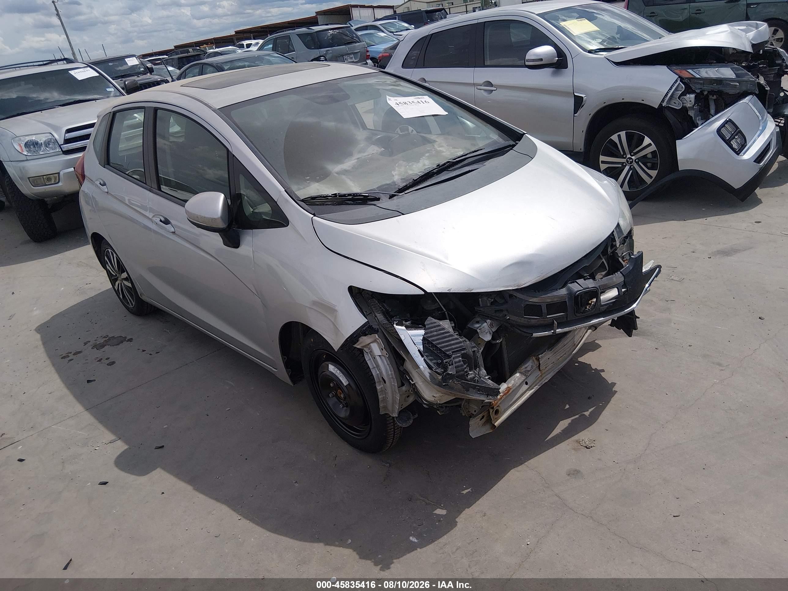 2015 Honda Fit Ex/ex-l Silver vin: 3HGGK5H85FM754275