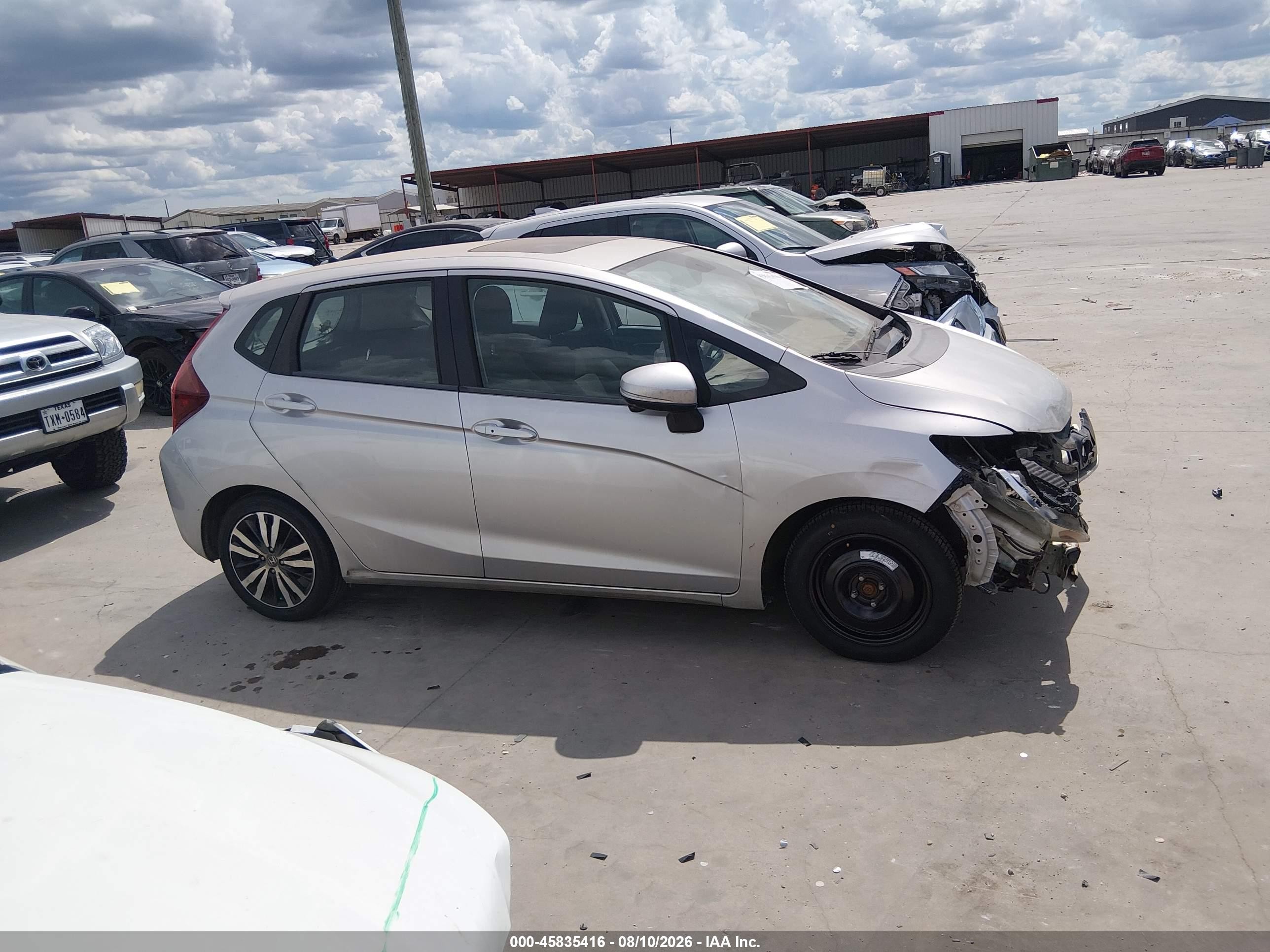 2015 Honda Fit Ex/ex-l Silver vin: 3HGGK5H85FM754275