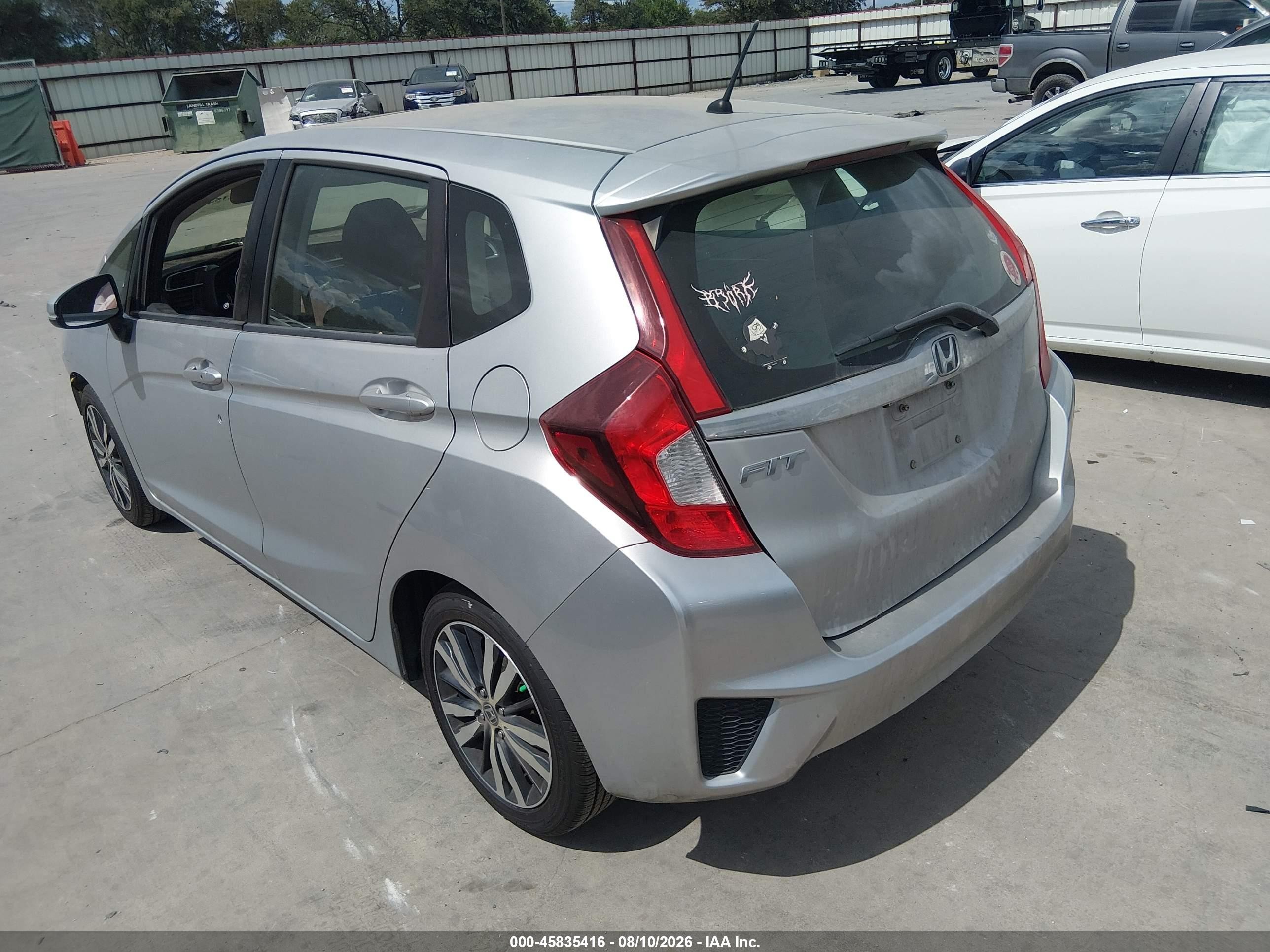 2015 Honda Fit Ex/ex-l Silver vin: 3HGGK5H85FM754275