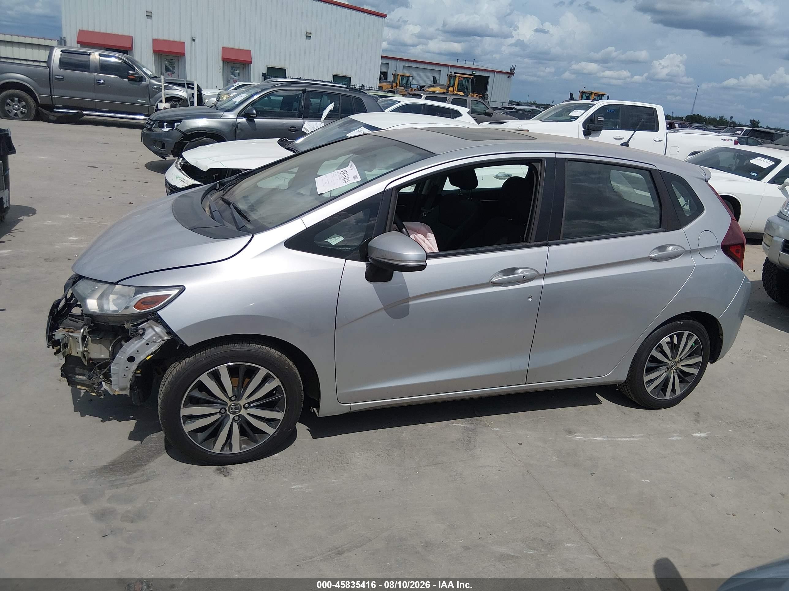 2015 Honda Fit Ex/ex-l Silver vin: 3HGGK5H85FM754275