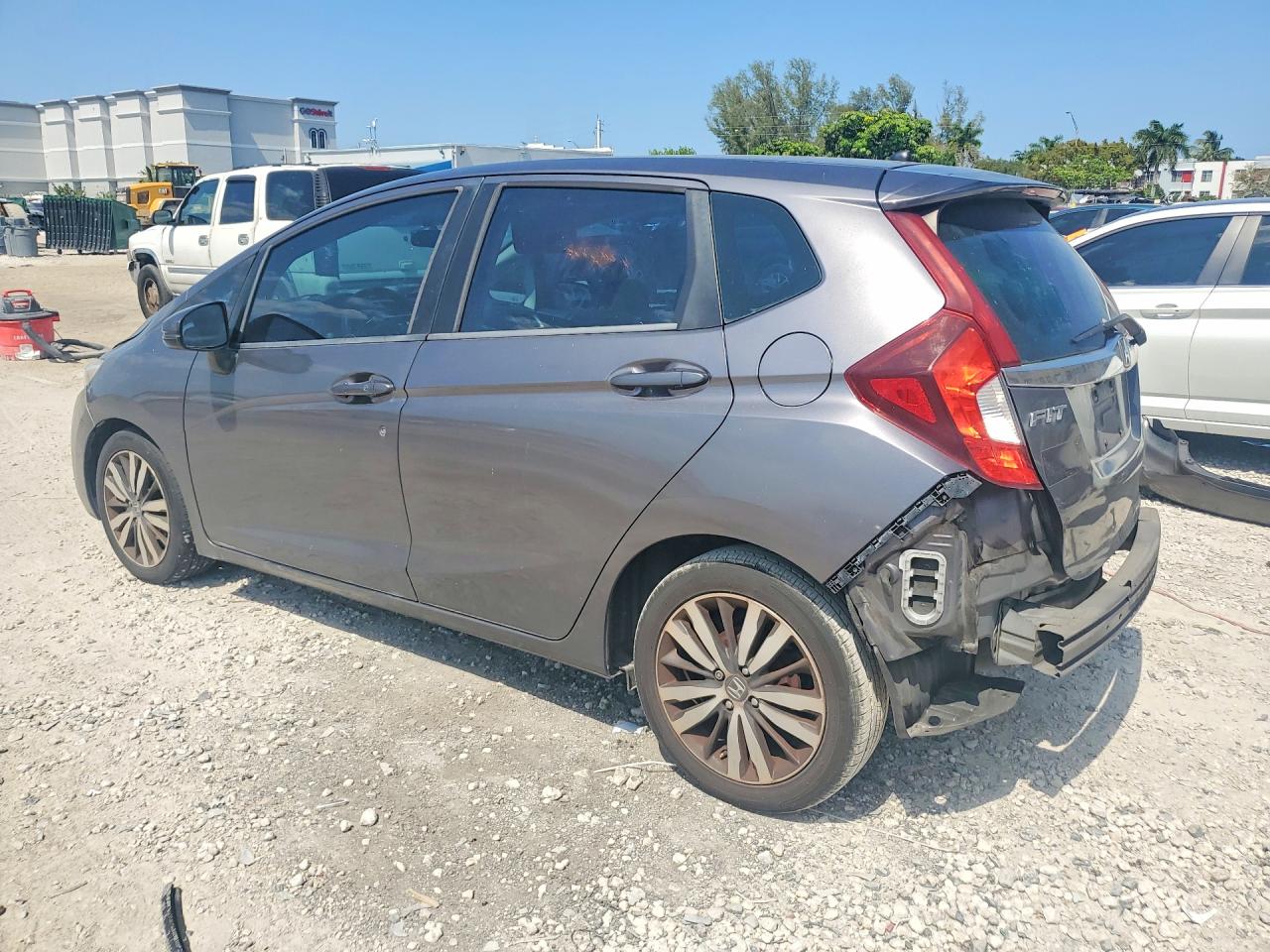 2015 Honda Fit Ex Gray vin: 3HGGK5H85FM766734