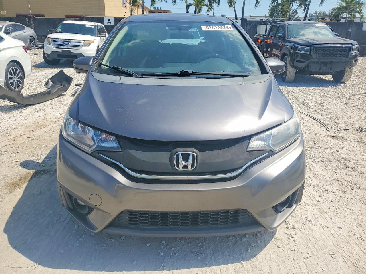 2015 Honda Fit Ex Gray vin: 3HGGK5H85FM766734