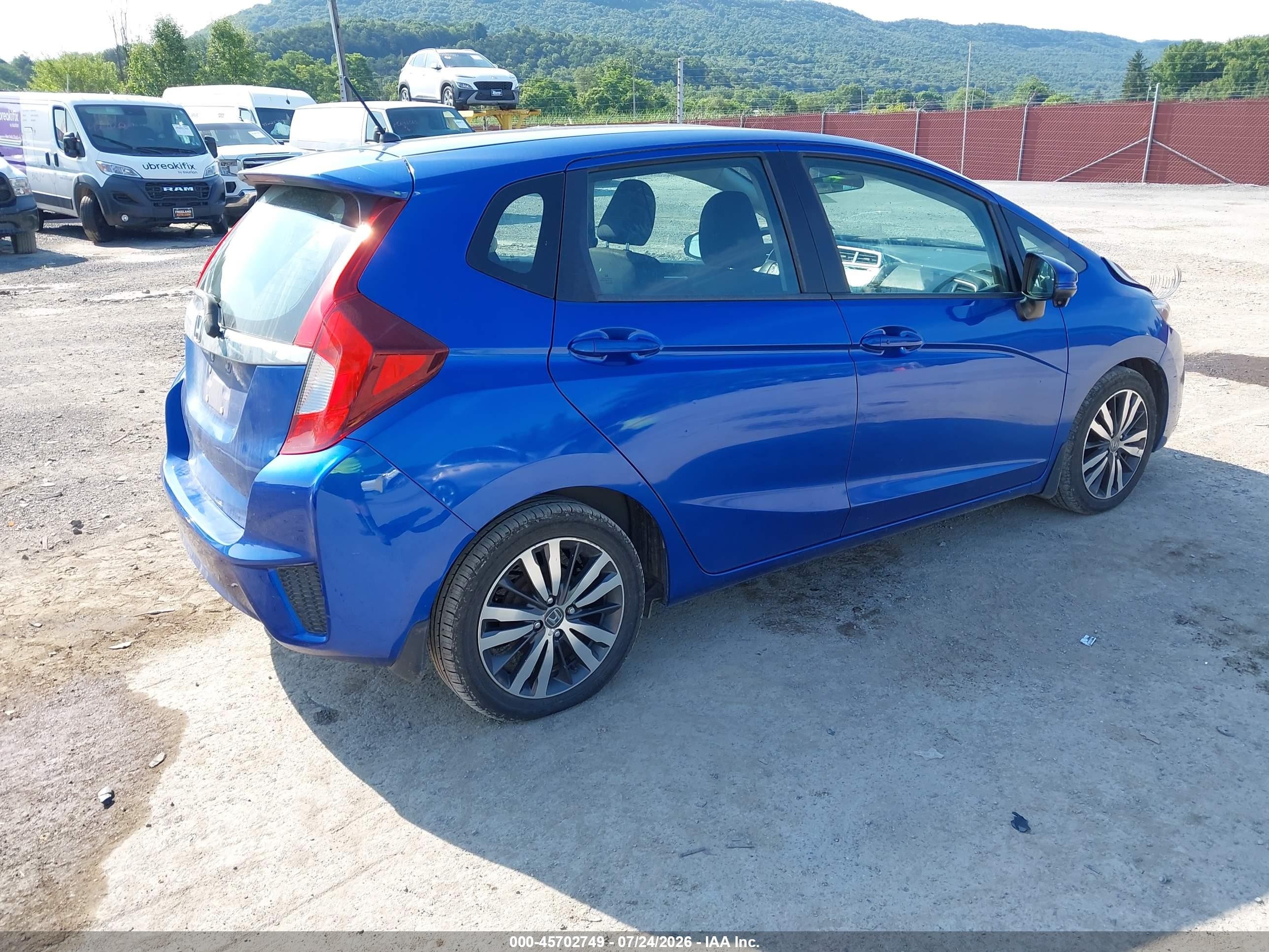2015 Honda Fit Ex/ex-l Синий vin: 3HGGK5H85FM771013