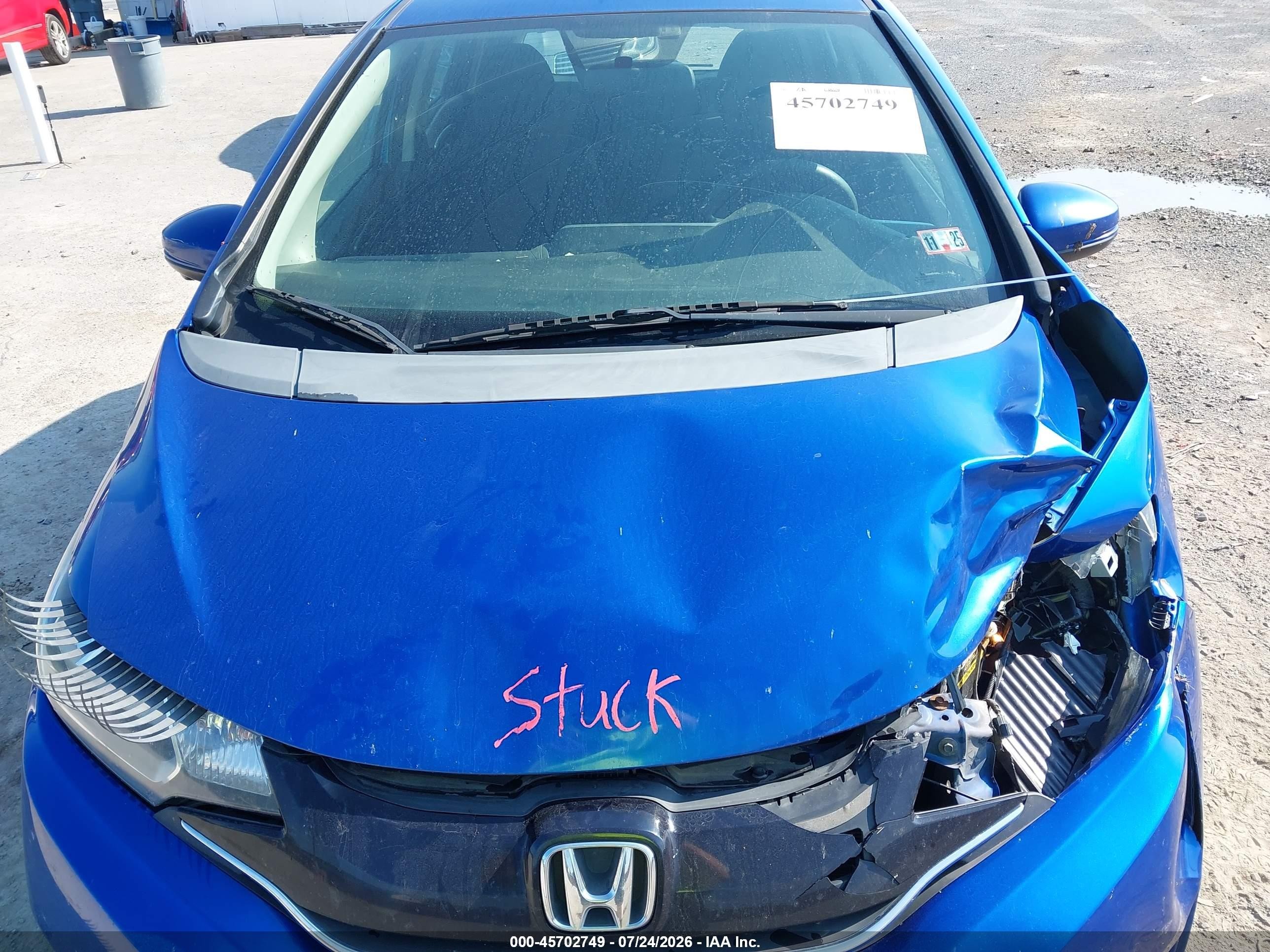 2015 Honda Fit Ex/ex-l Синий vin: 3HGGK5H85FM771013