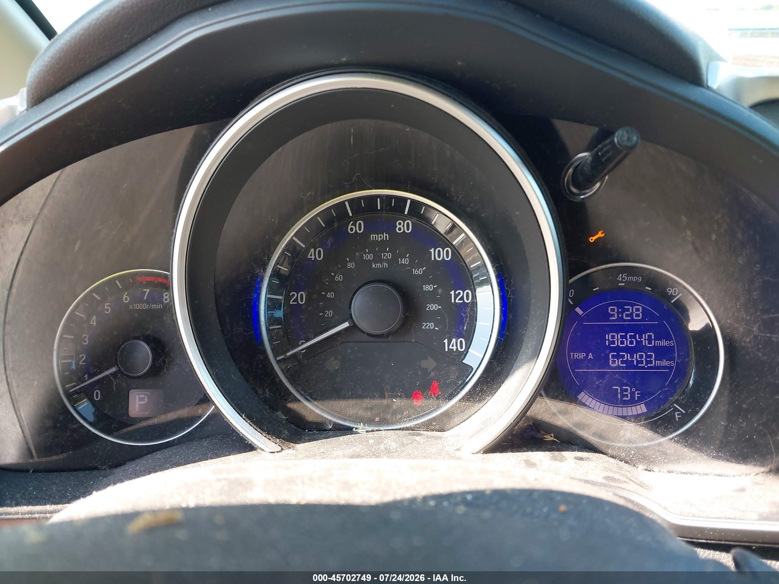 2015 Honda Fit Ex/ex-l Синий vin: 3HGGK5H85FM771013