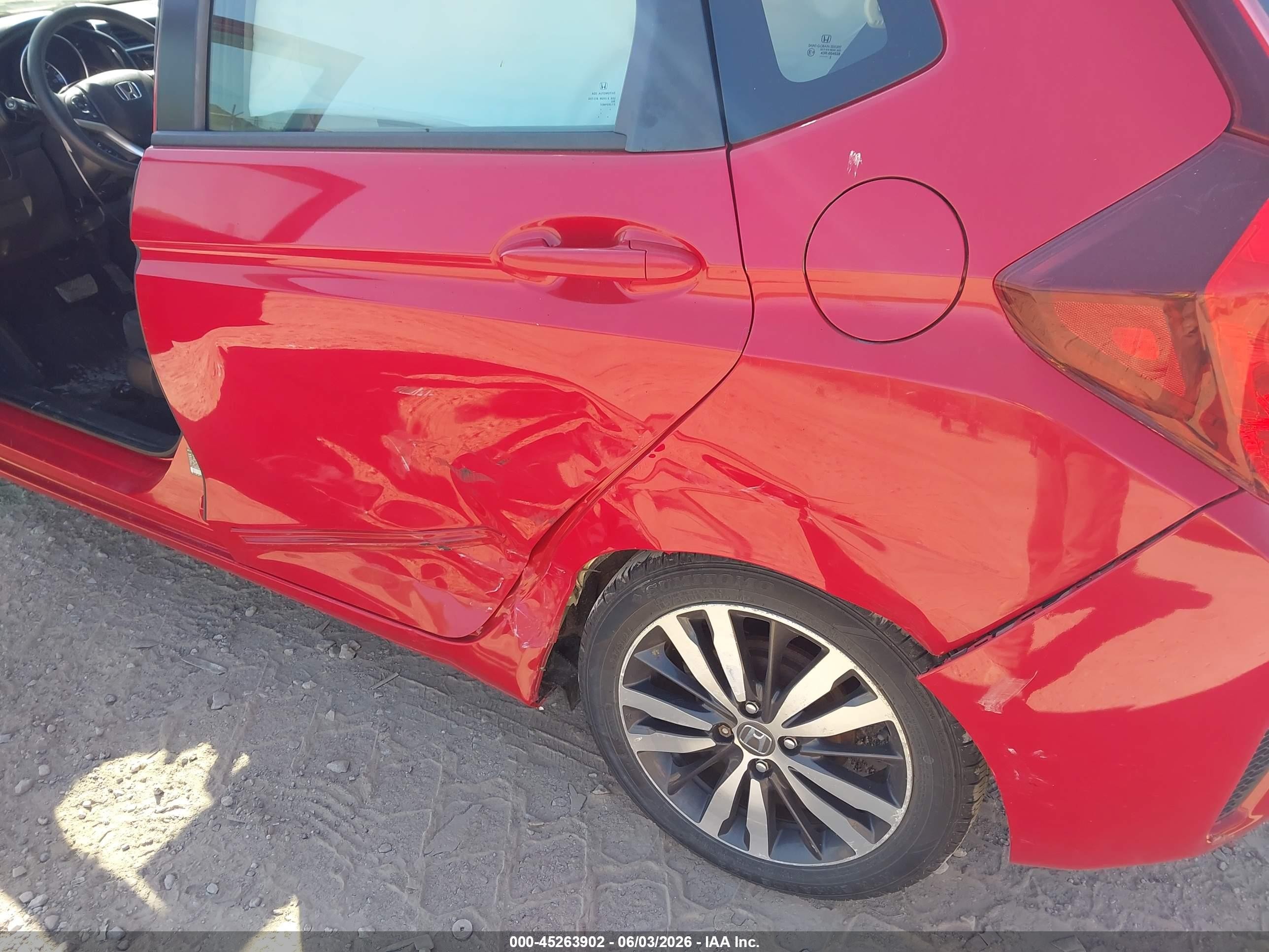 2015 Honda Fit Ex/ex-l Red vin: 3HGGK5H85FM771688