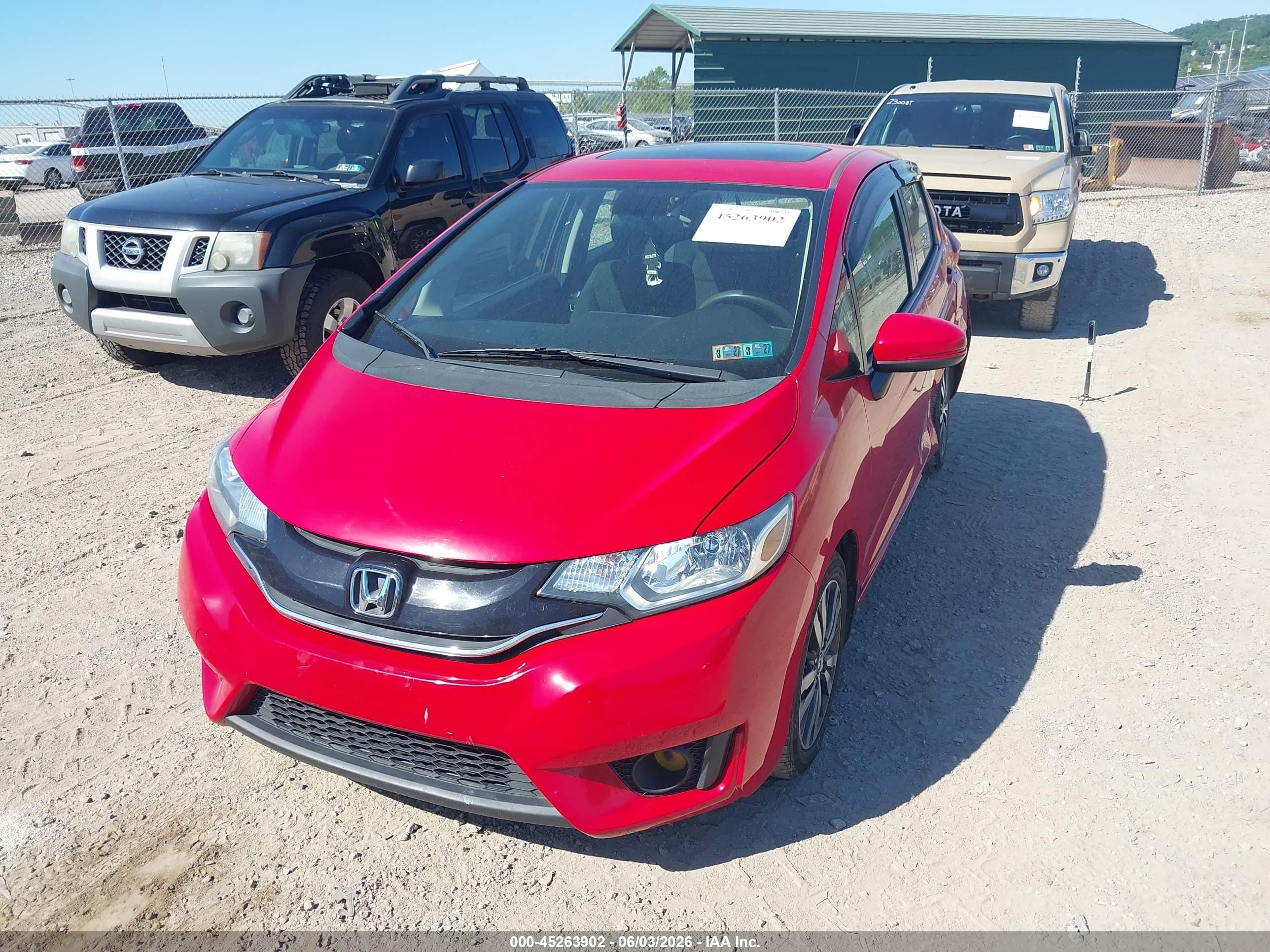 2015 Honda Fit Ex/ex-l Red vin: 3HGGK5H85FM771688
