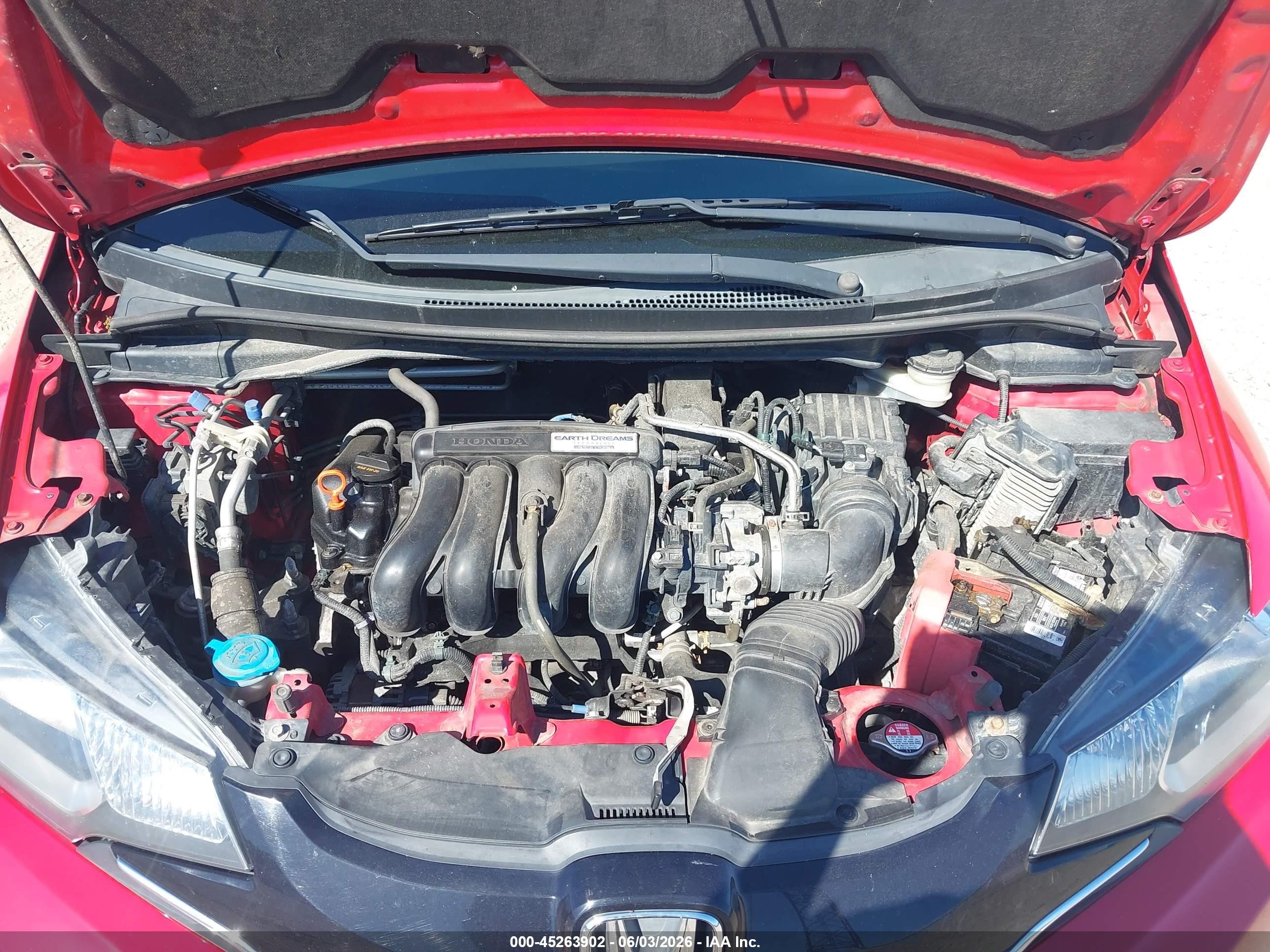 2015 Honda Fit Ex/ex-l Red vin: 3HGGK5H85FM771688