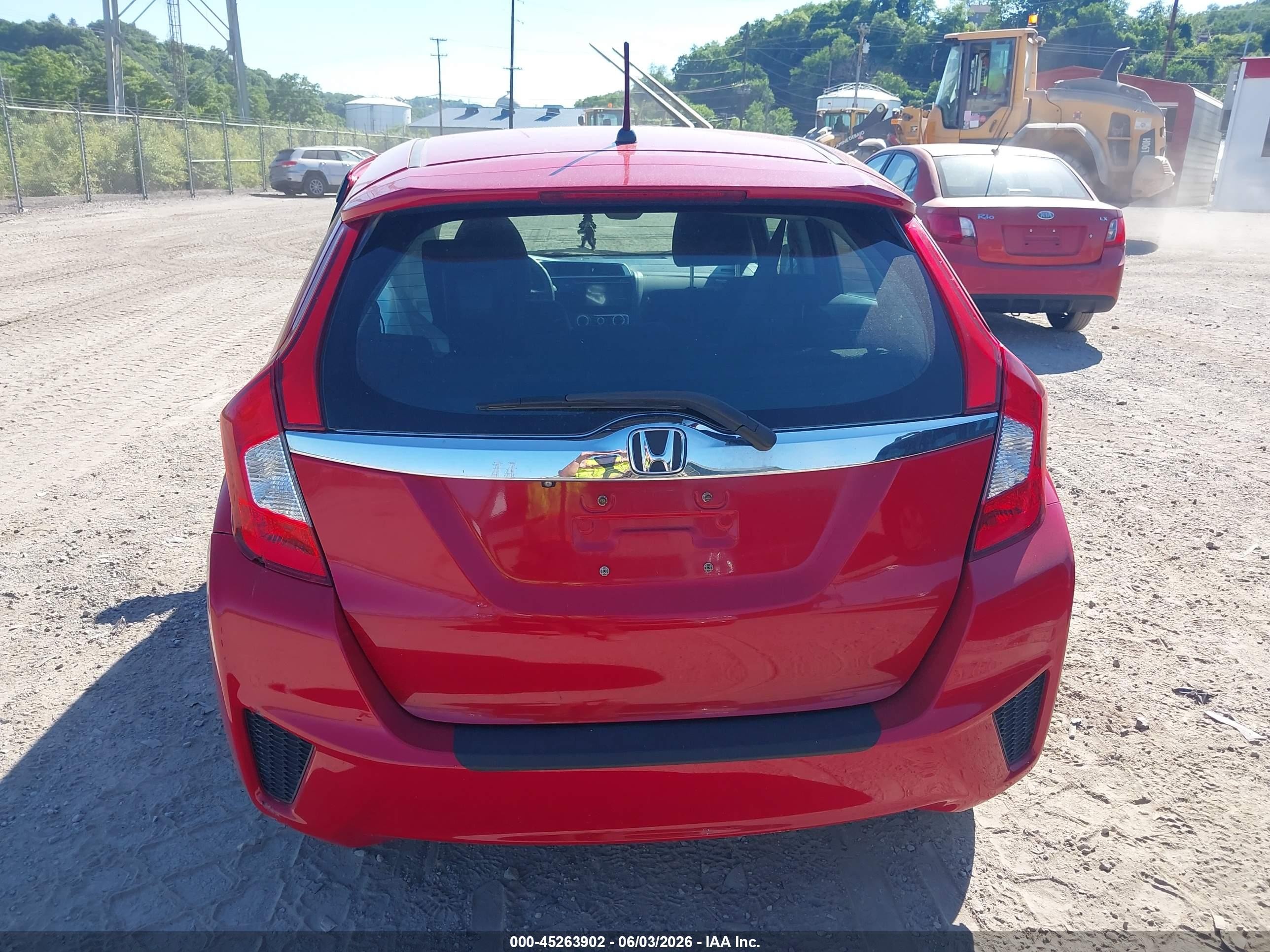 2015 Honda Fit Ex/ex-l Red vin: 3HGGK5H85FM771688