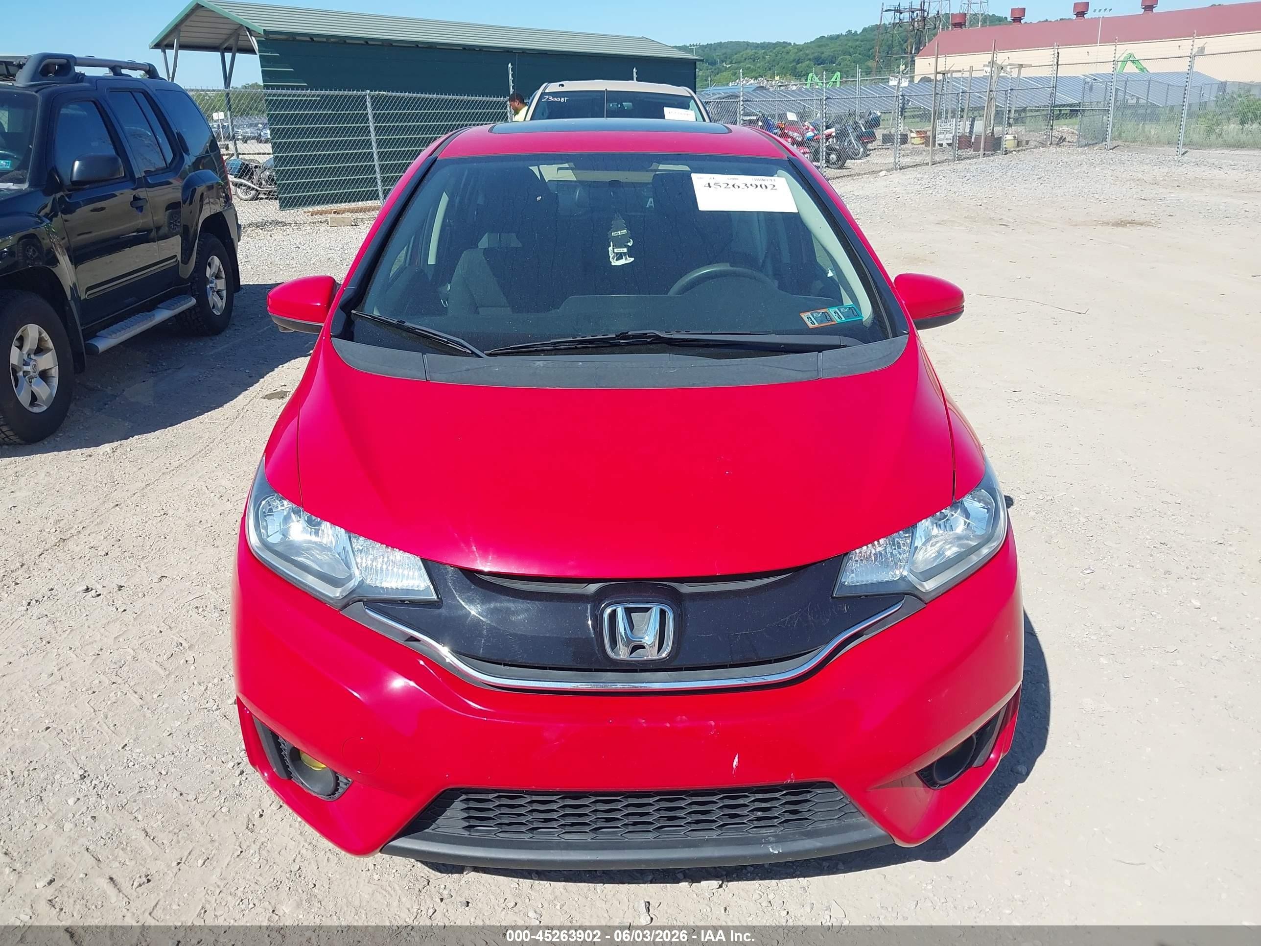 2015 Honda Fit Ex/ex-l Red vin: 3HGGK5H85FM771688