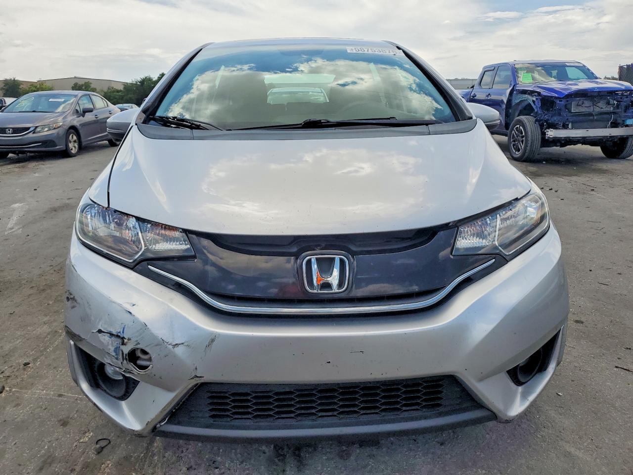 2015 Honda Fit Ex Silver vin: 3HGGK5H85FM772355