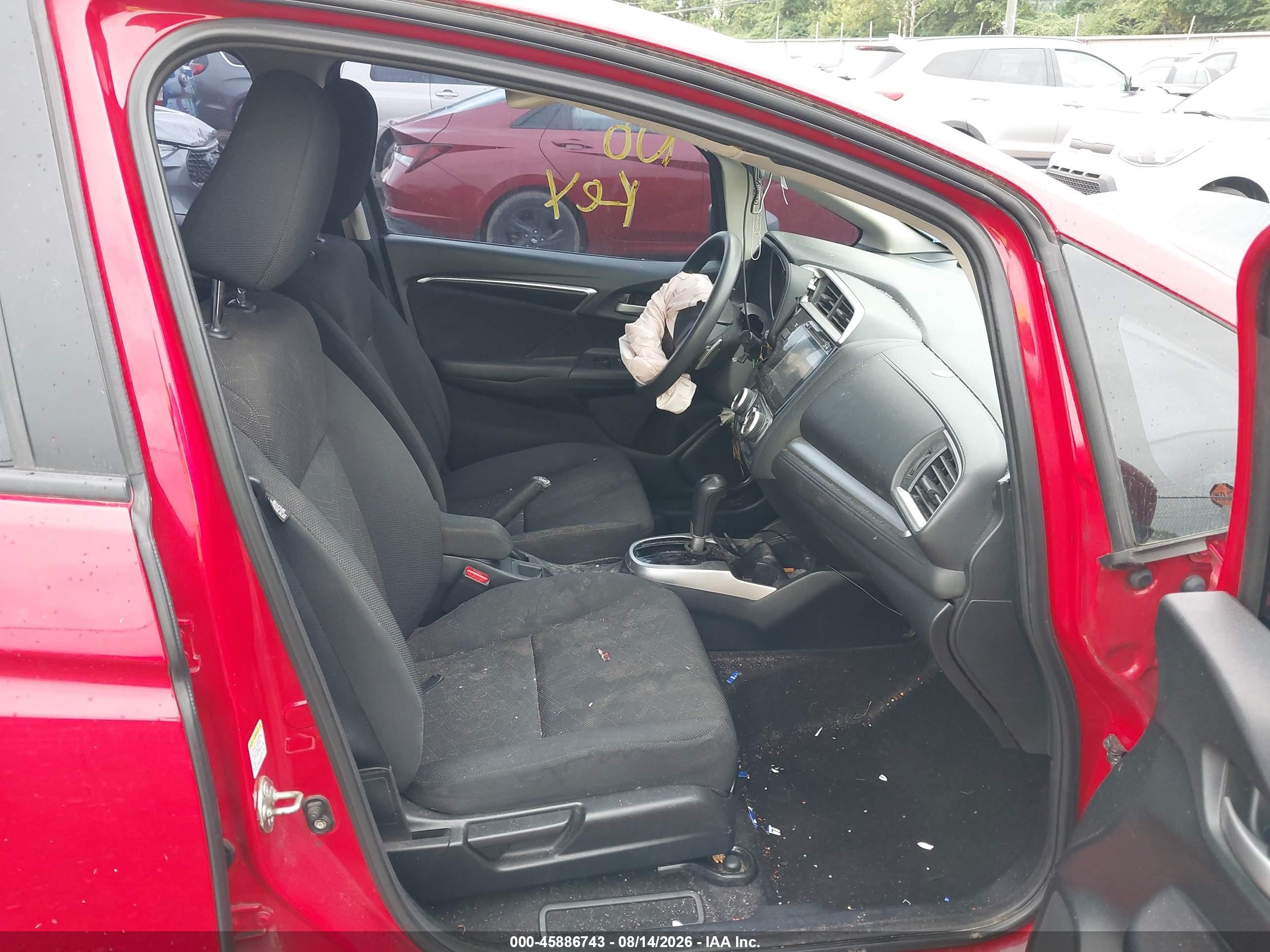 2015 Honda Fit Ex/ex-l Красный vin: 3HGGK5H85FM773506