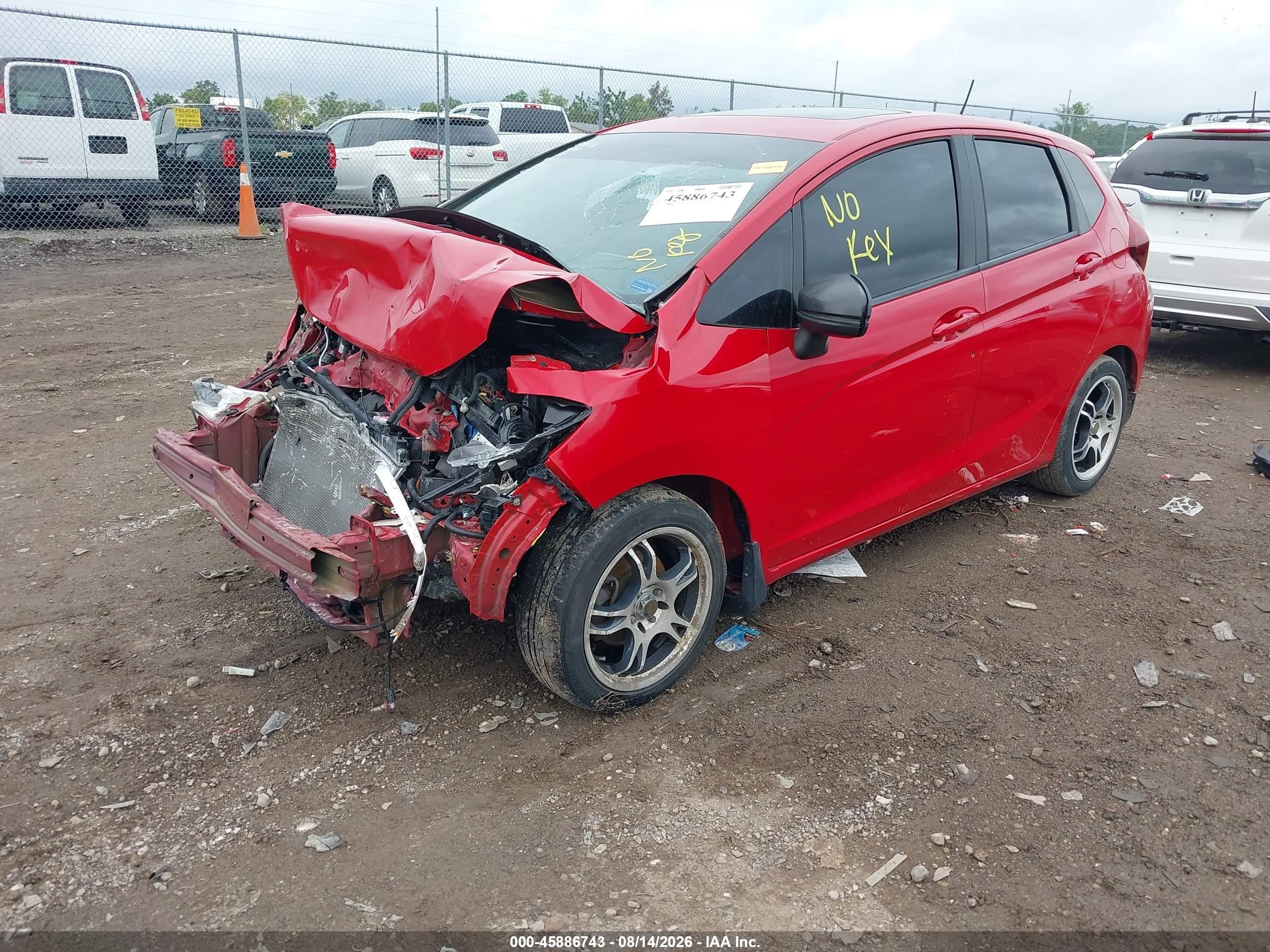 2015 Honda Fit Ex/ex-l Красный vin: 3HGGK5H85FM773506