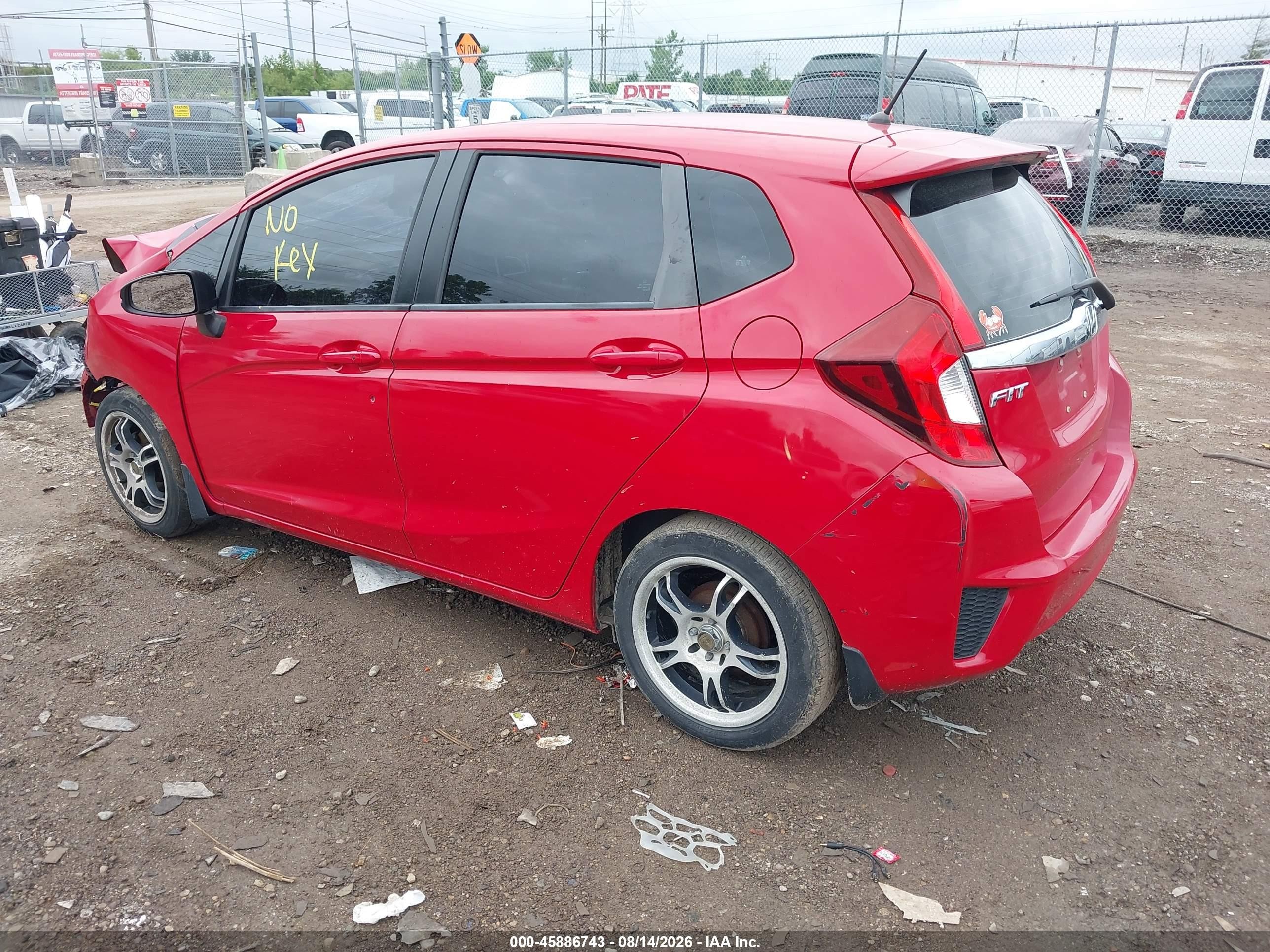 2015 Honda Fit Ex/ex-l Красный vin: 3HGGK5H85FM773506