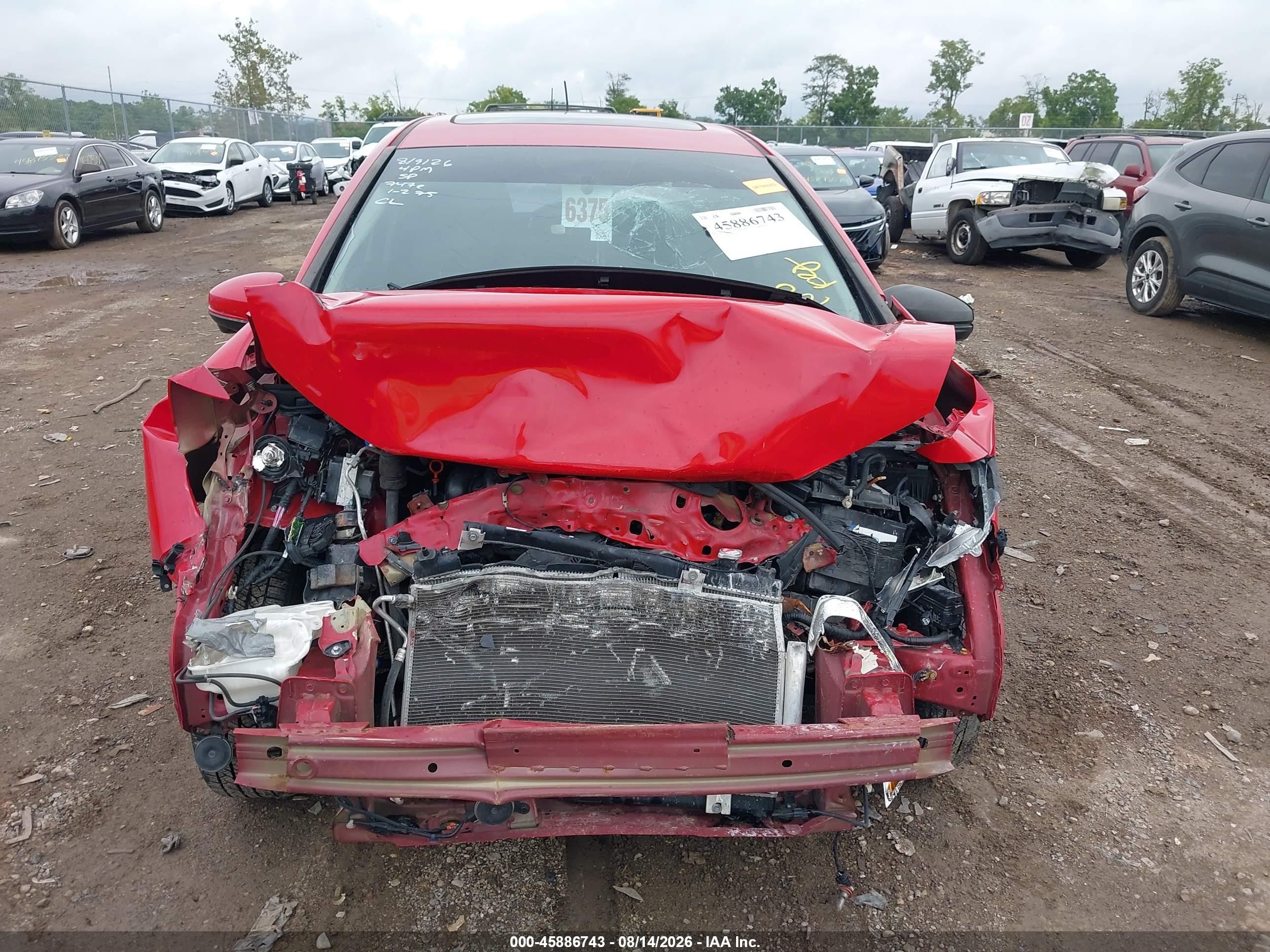 2015 Honda Fit Ex/ex-l Красный vin: 3HGGK5H85FM773506
