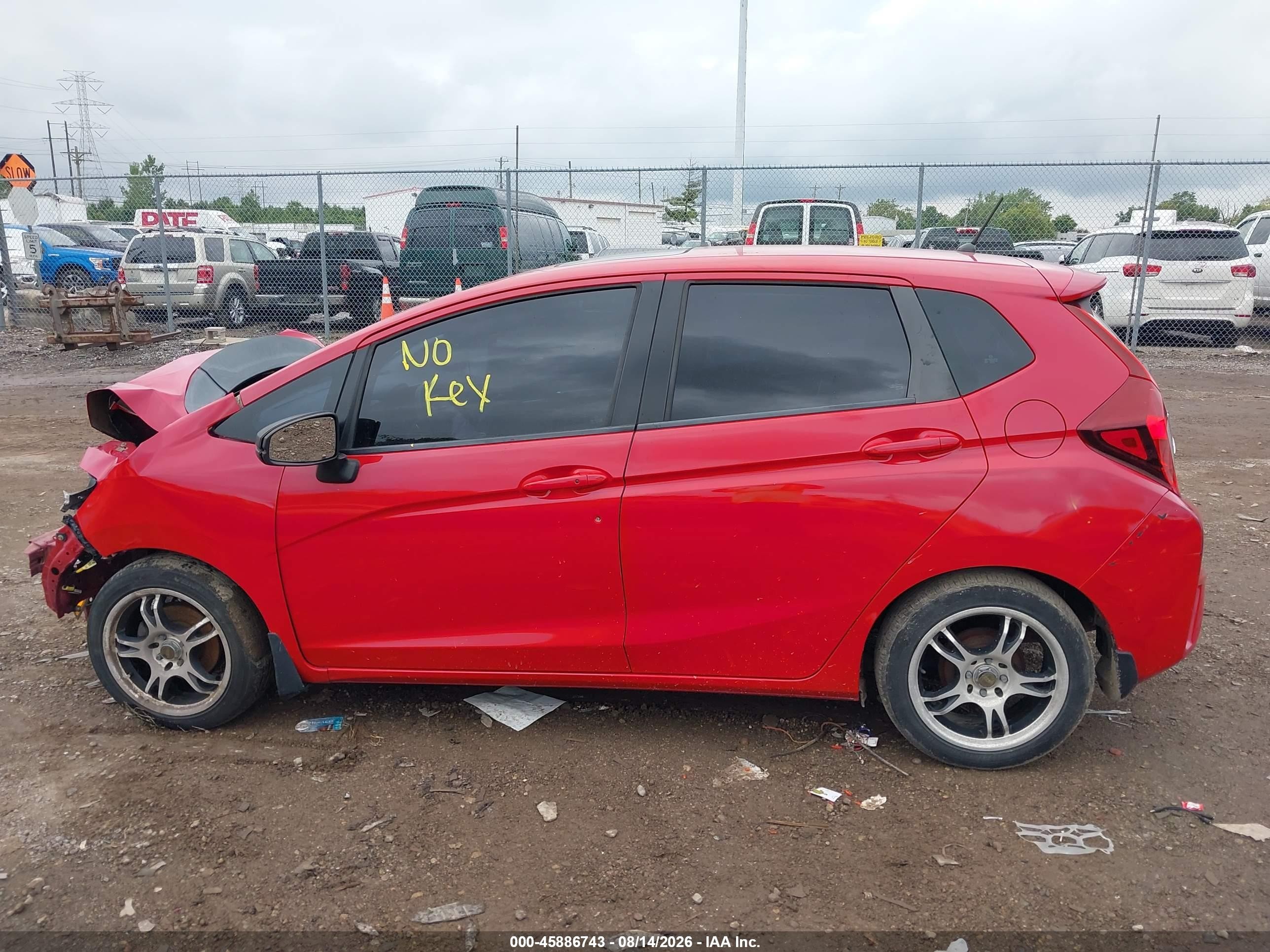 2015 Honda Fit Ex/ex-l Красный vin: 3HGGK5H85FM773506