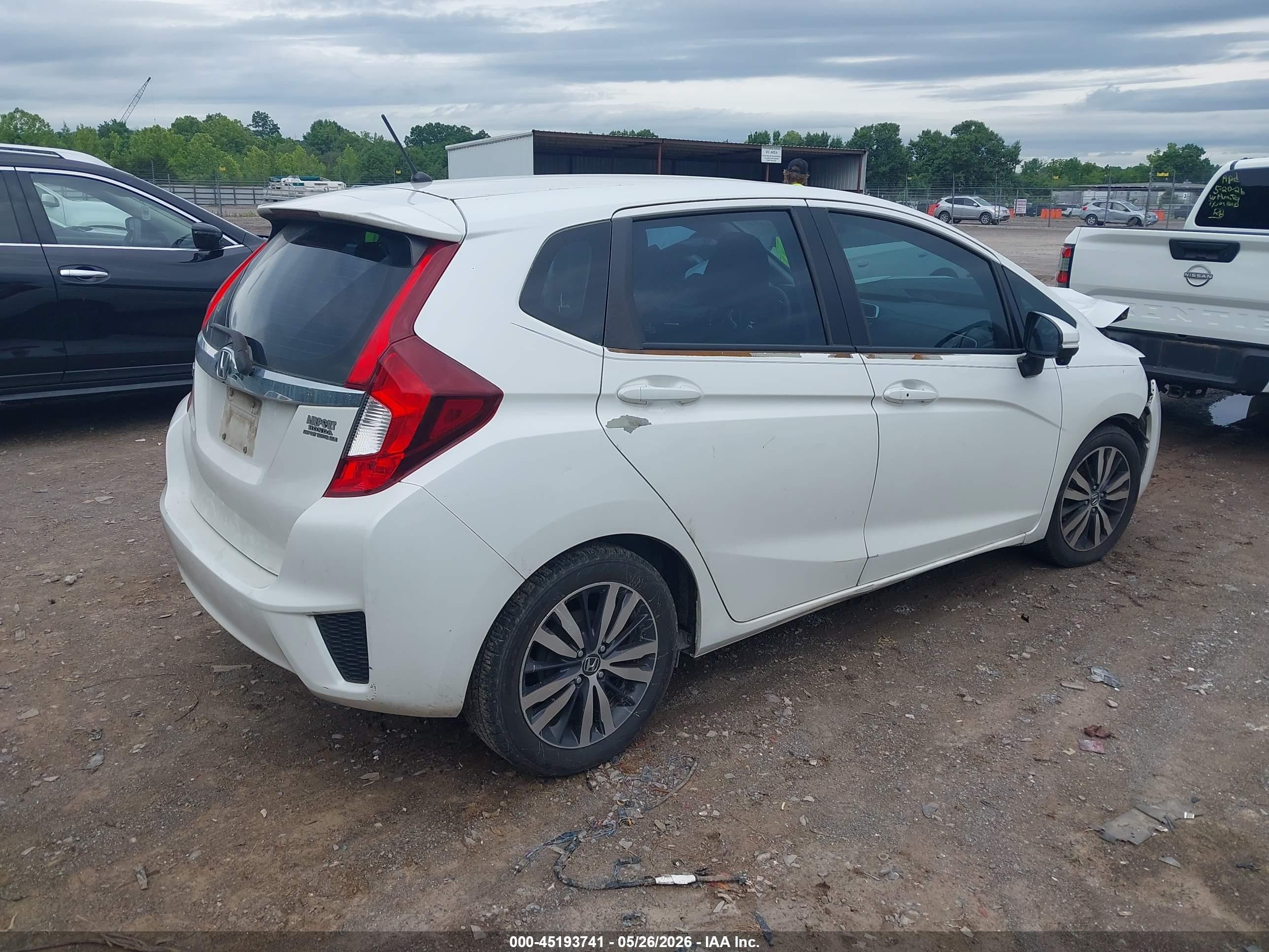 2015 Honda Fit Ex/ex-l White vin: 3HGGK5H85FM774333