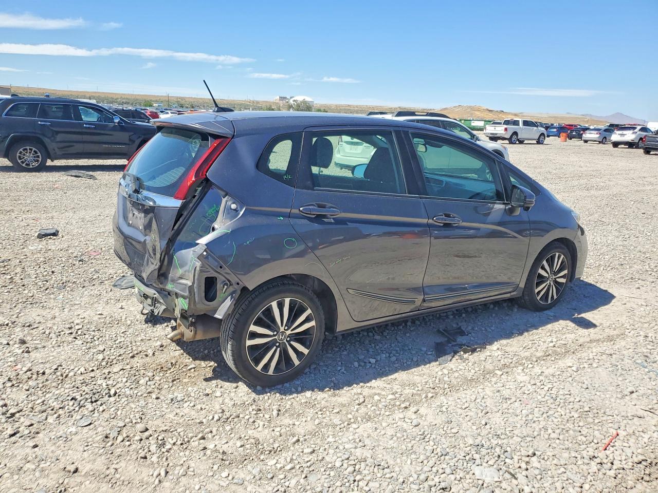 2018 Honda Fit Ex Gray vin: 3HGGK5H85JM701584