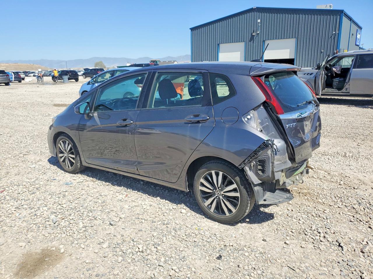 2018 Honda Fit Ex Gray vin: 3HGGK5H85JM701584