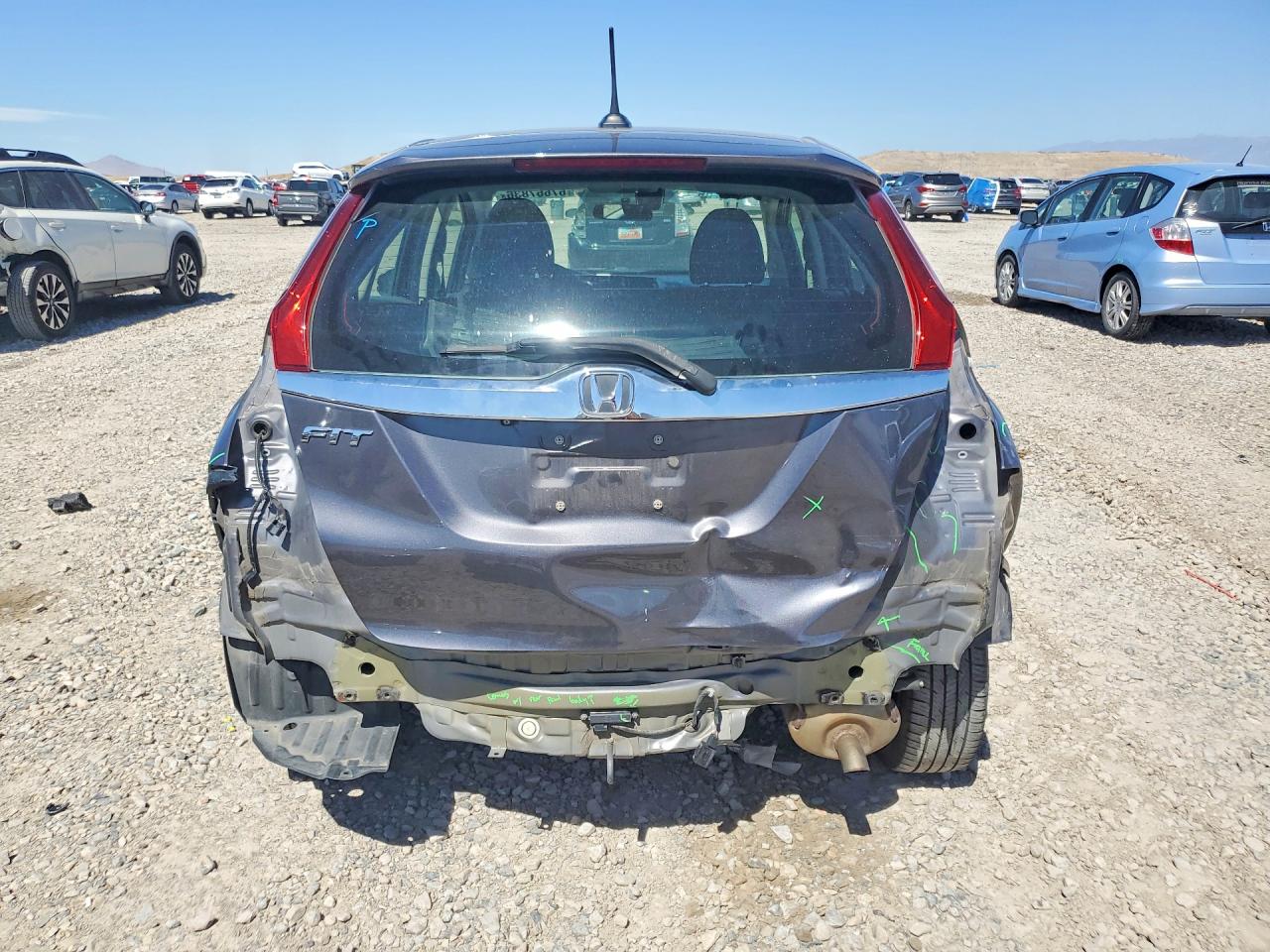 2018 Honda Fit Ex Gray vin: 3HGGK5H85JM701584