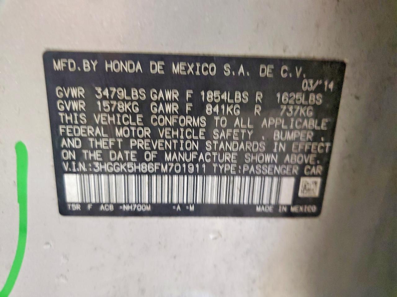 2015 Honda Fit Ex Silver vin: 3HGGK5H86FM701911