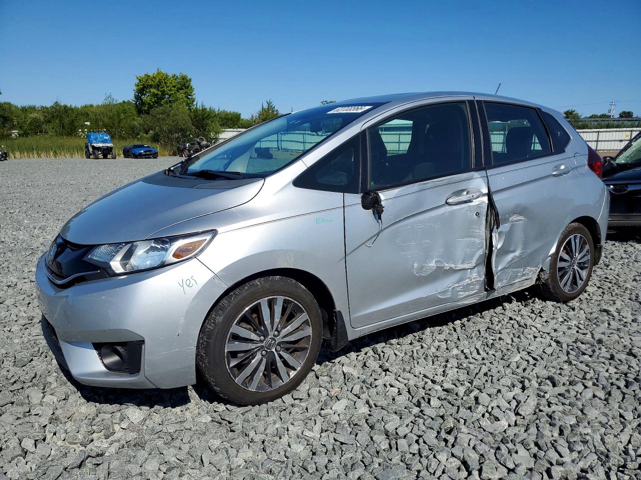 2015 Honda Fit Ex Silver vin: 3HGGK5H86FM705358