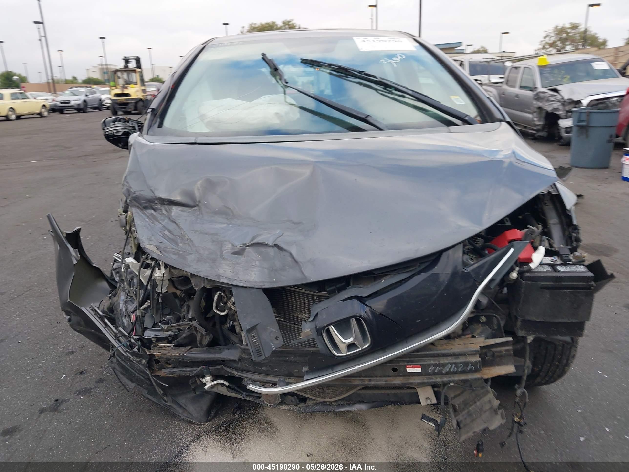 2015 Honda Fit Ex/ex-l Серый vin: 3HGGK5H86FM710592
