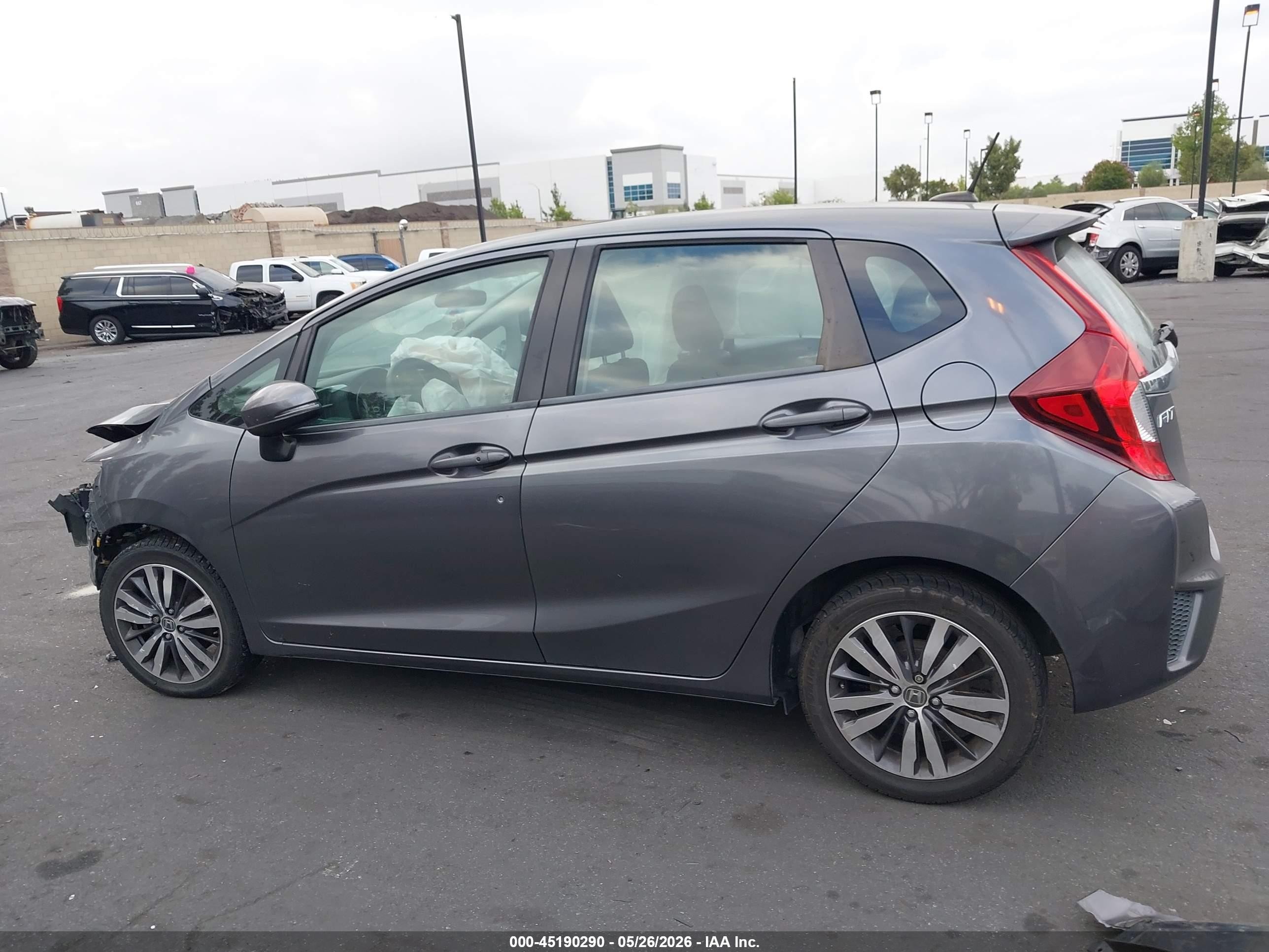 2015 Honda Fit Ex/ex-l Серый vin: 3HGGK5H86FM710592