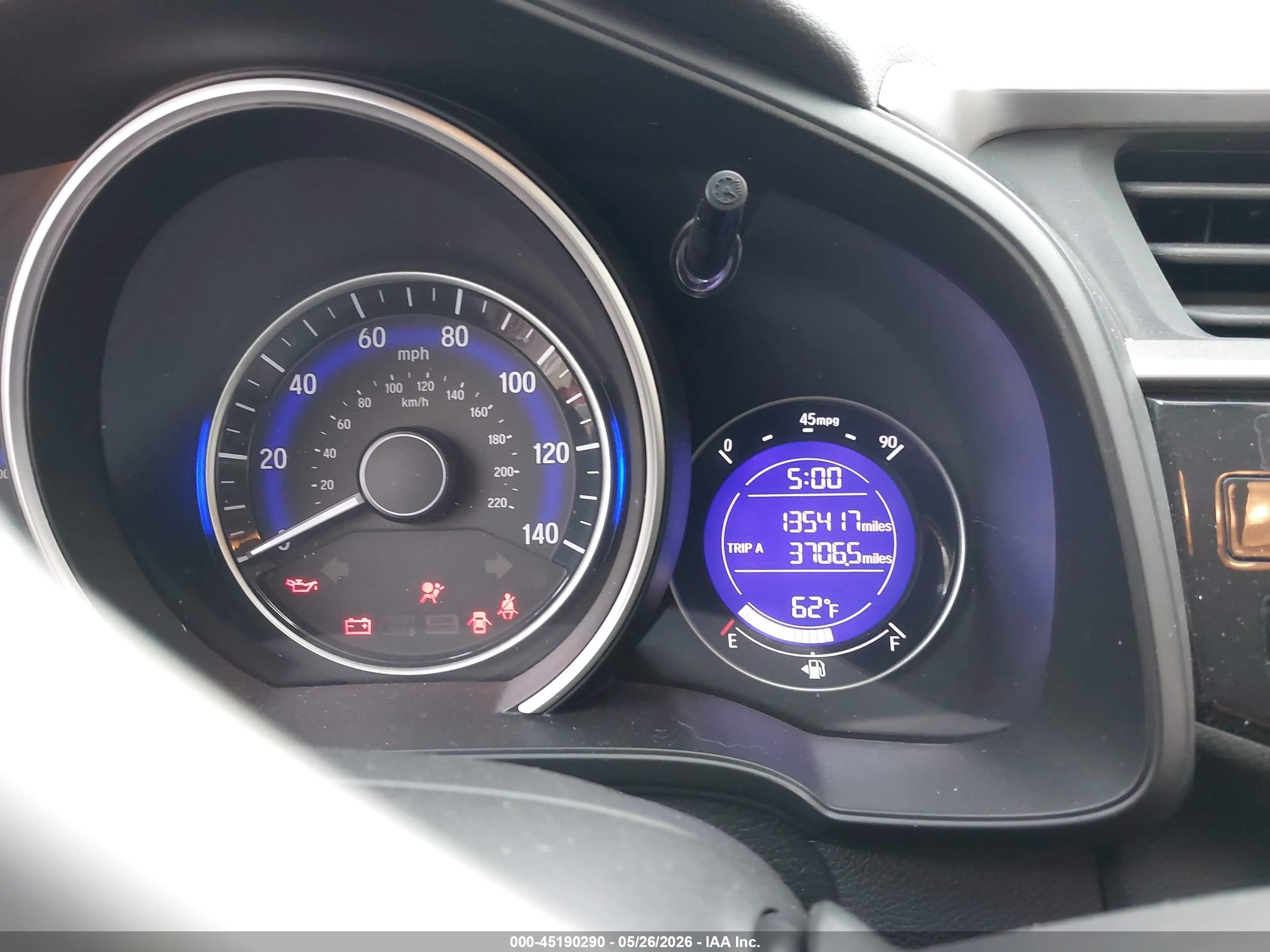 2015 Honda Fit Ex/ex-l Серый vin: 3HGGK5H86FM710592