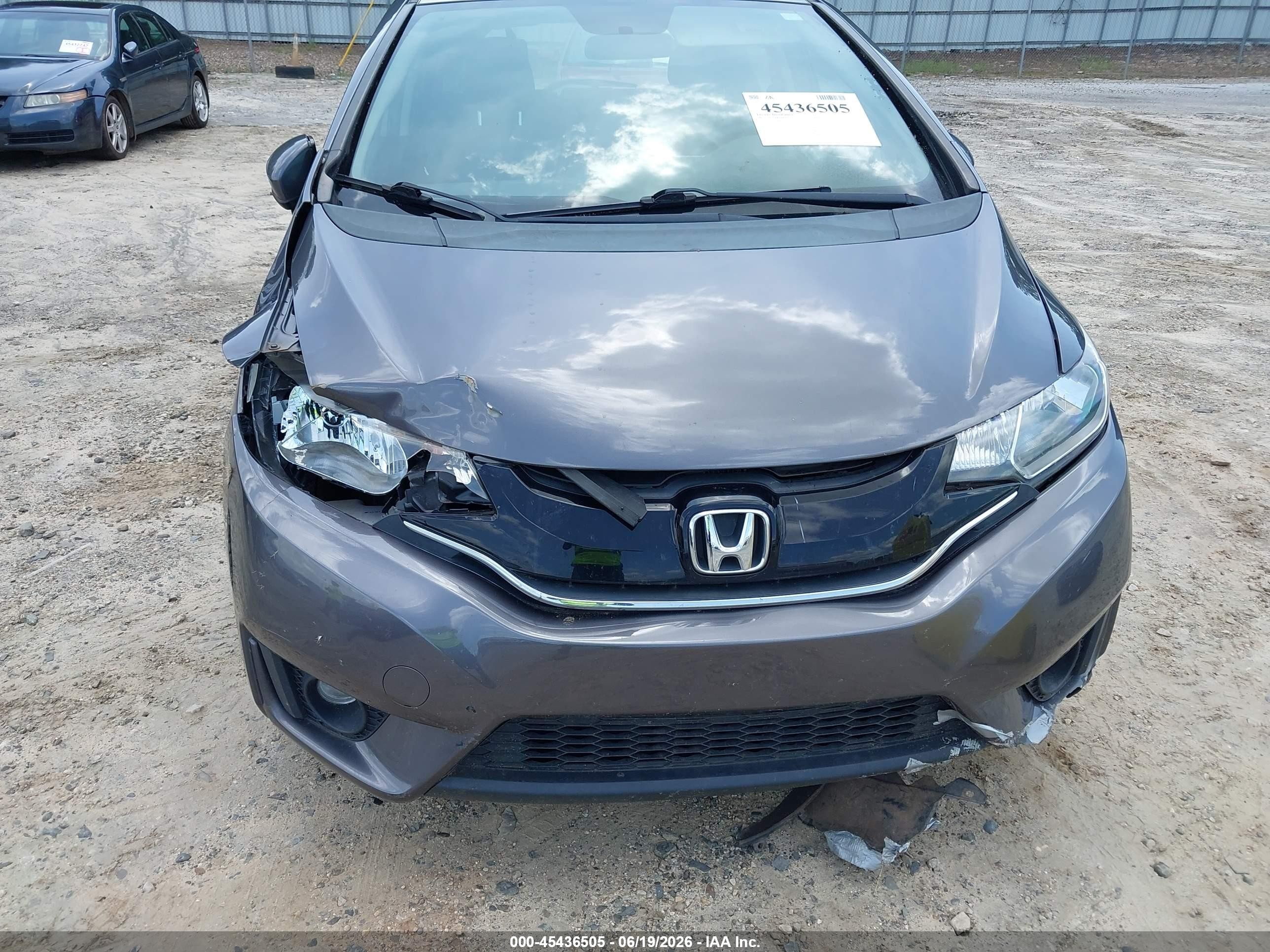 2015 Honda Fit Ex/ex-l Gray vin: 3HGGK5H86FM716196
