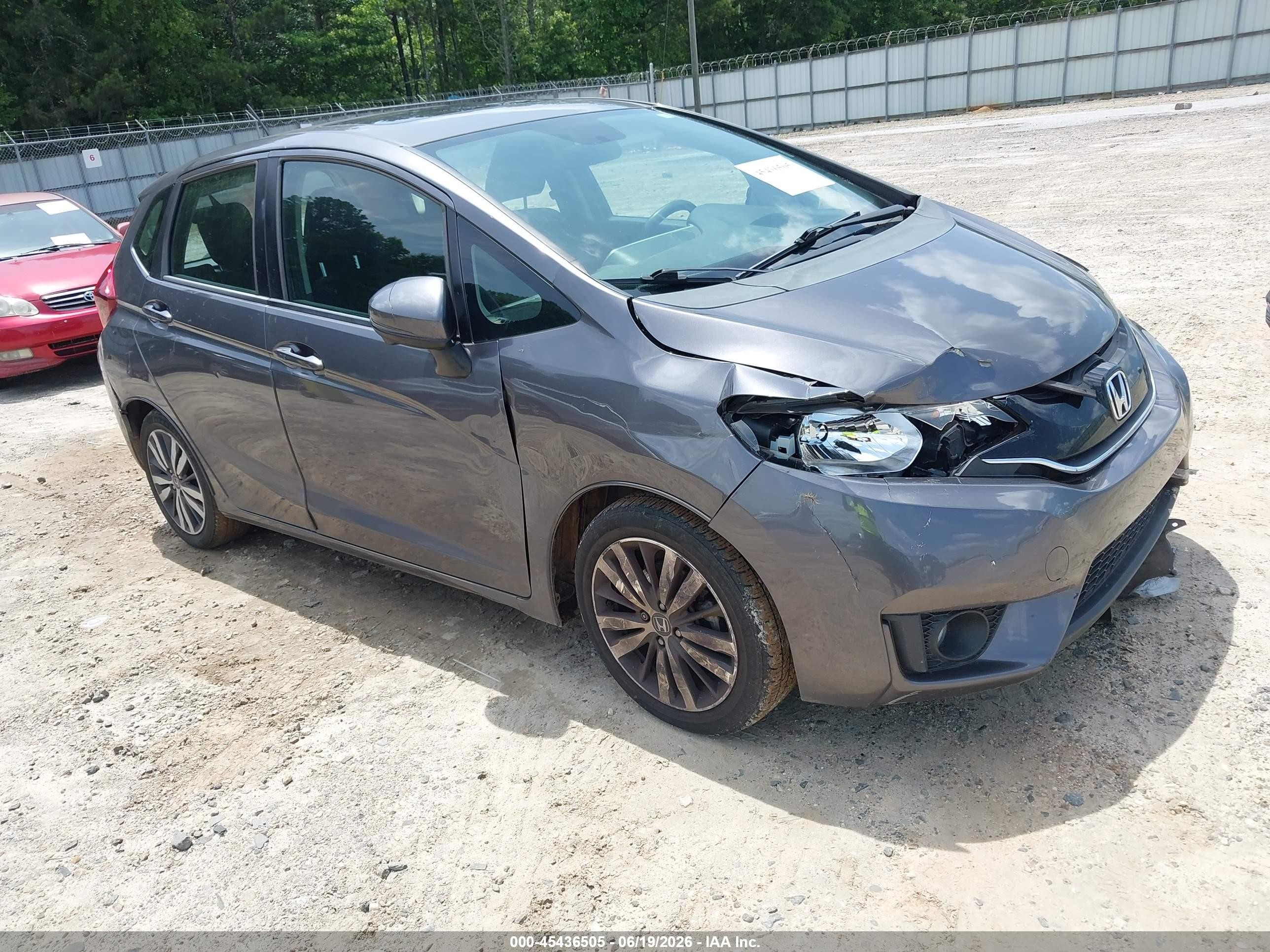 2015 Honda Fit Ex/ex-l Gray vin: 3HGGK5H86FM716196