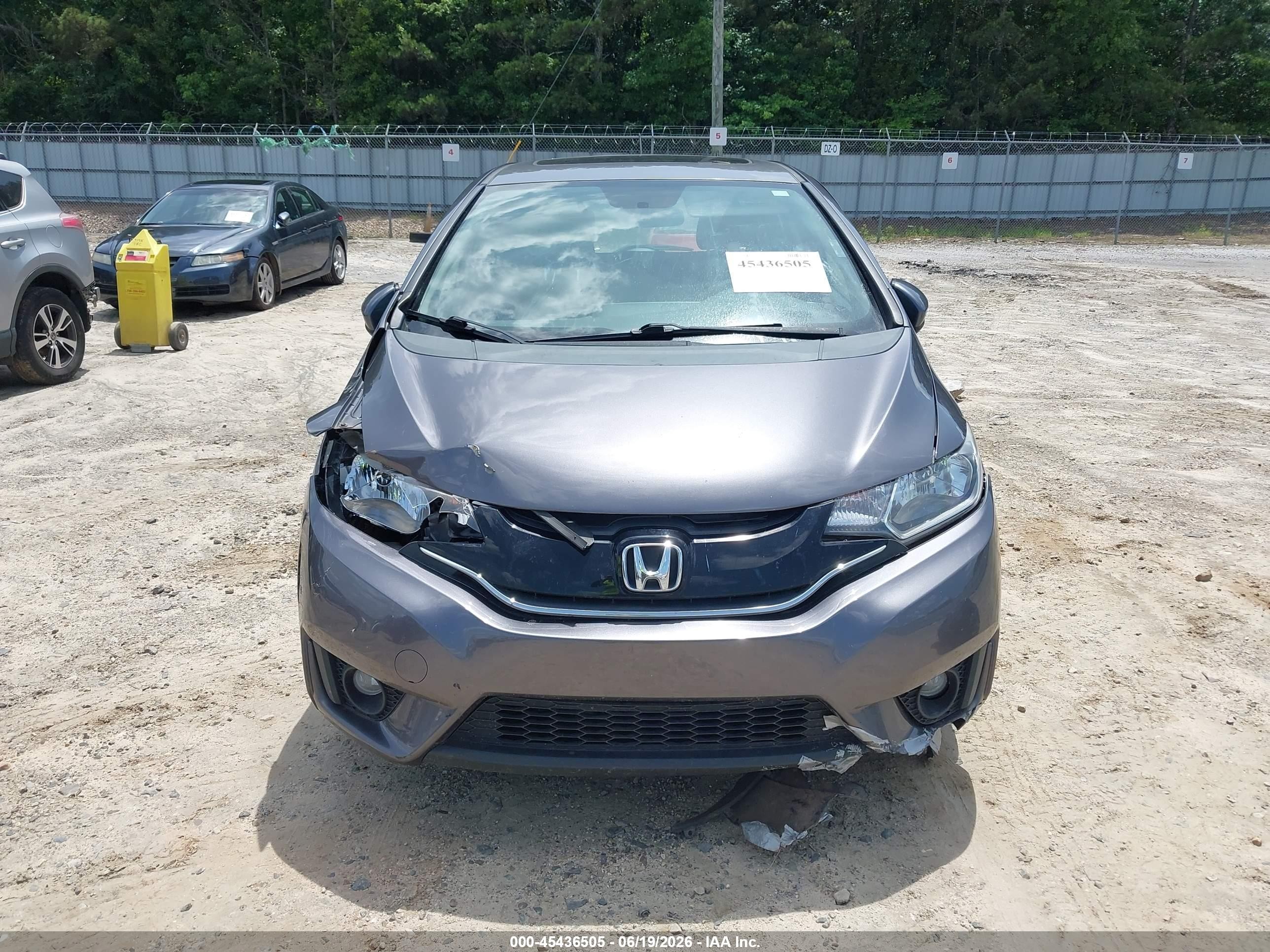2015 Honda Fit Ex/ex-l Gray vin: 3HGGK5H86FM716196