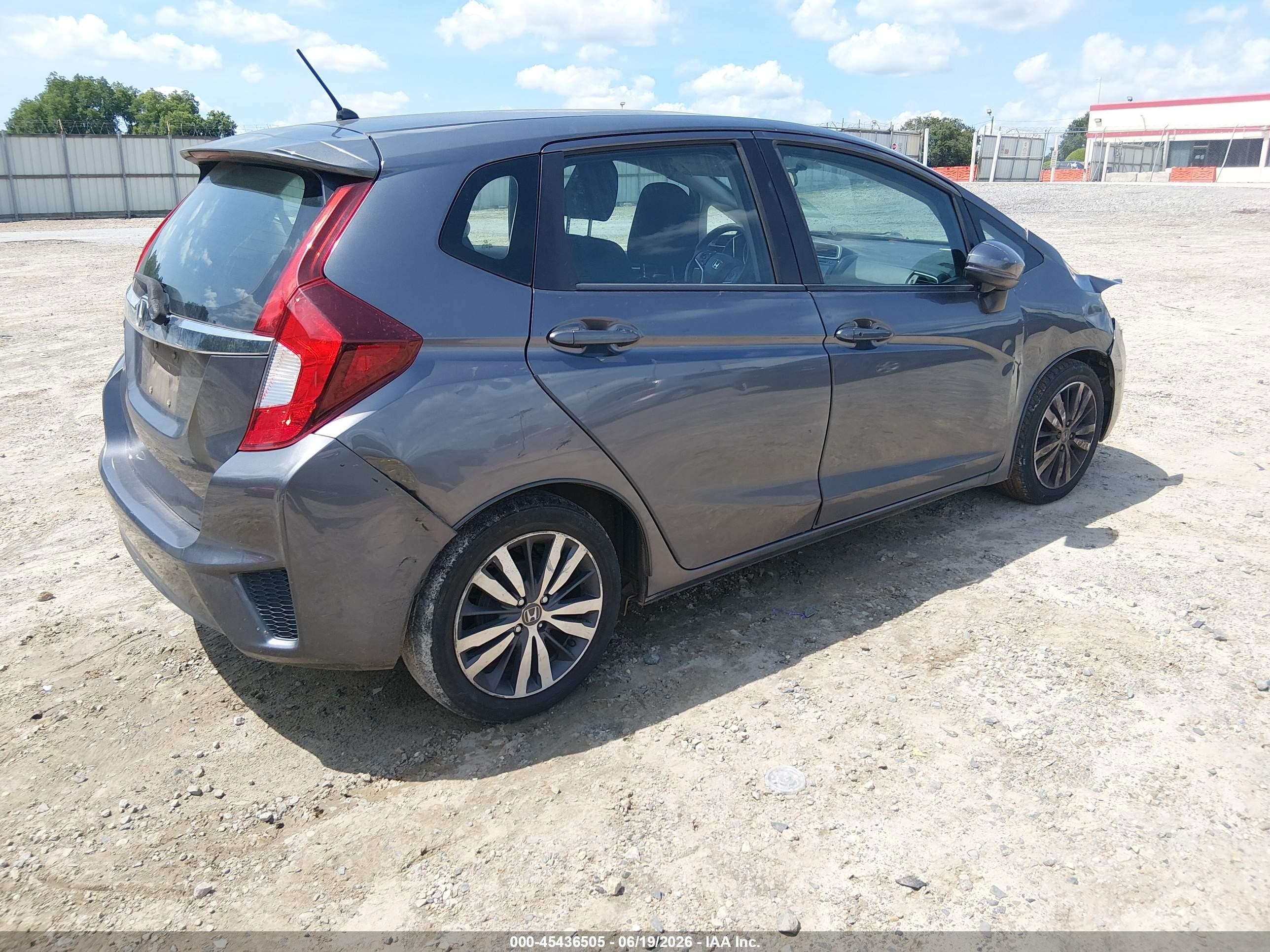 2015 Honda Fit Ex/ex-l Gray vin: 3HGGK5H86FM716196