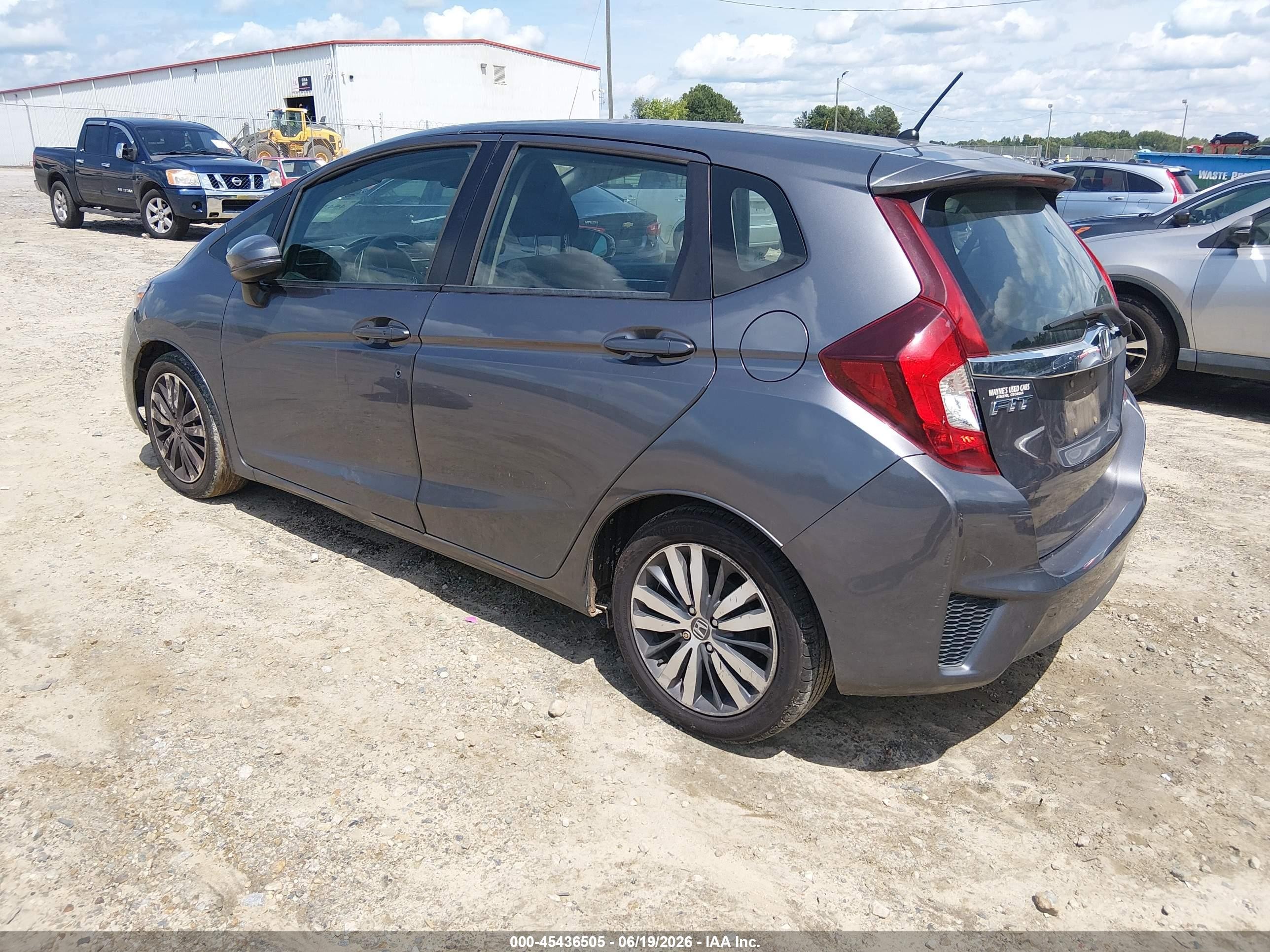 2015 Honda Fit Ex/ex-l Gray vin: 3HGGK5H86FM716196