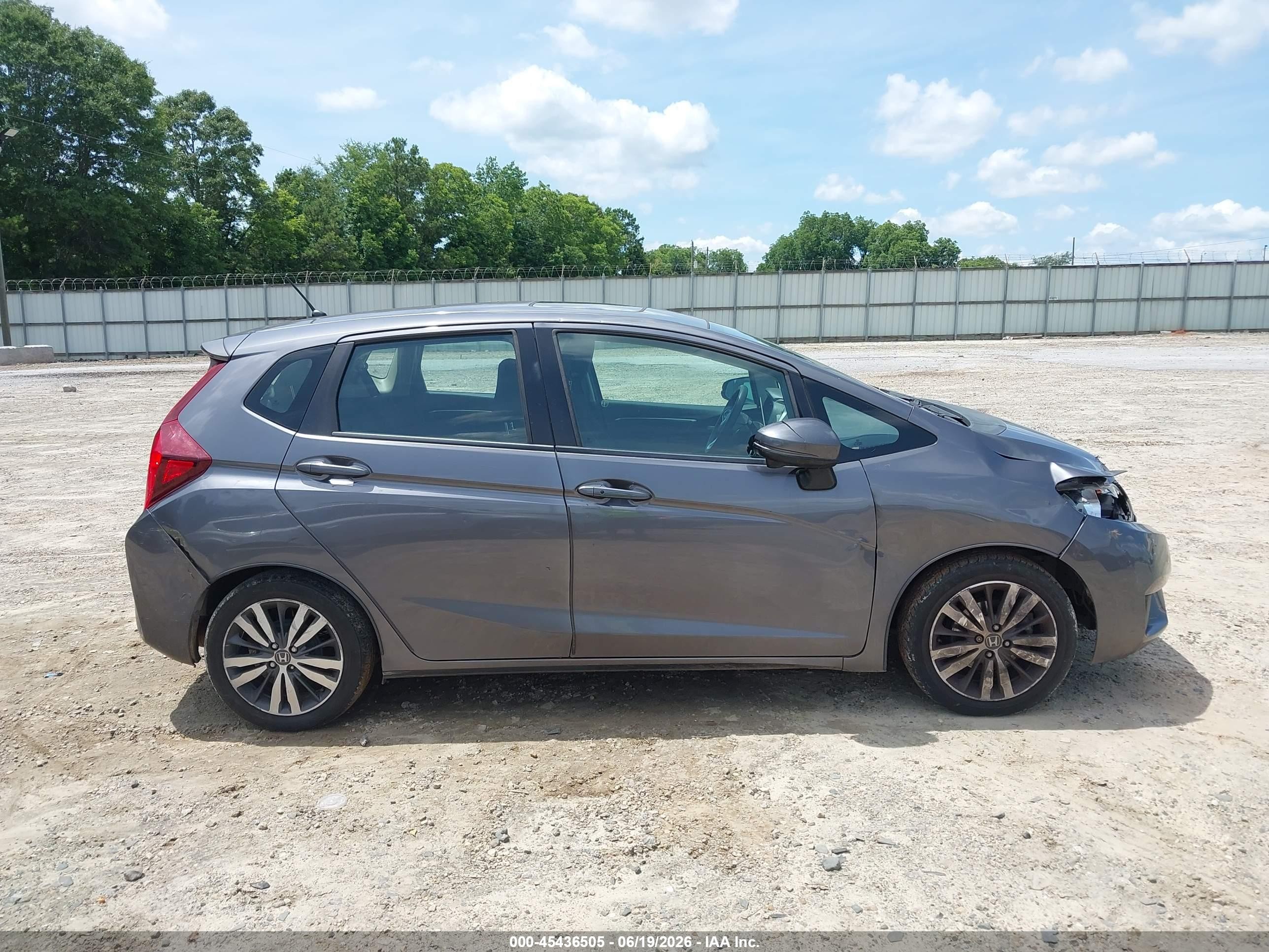 2015 Honda Fit Ex/ex-l Gray vin: 3HGGK5H86FM716196