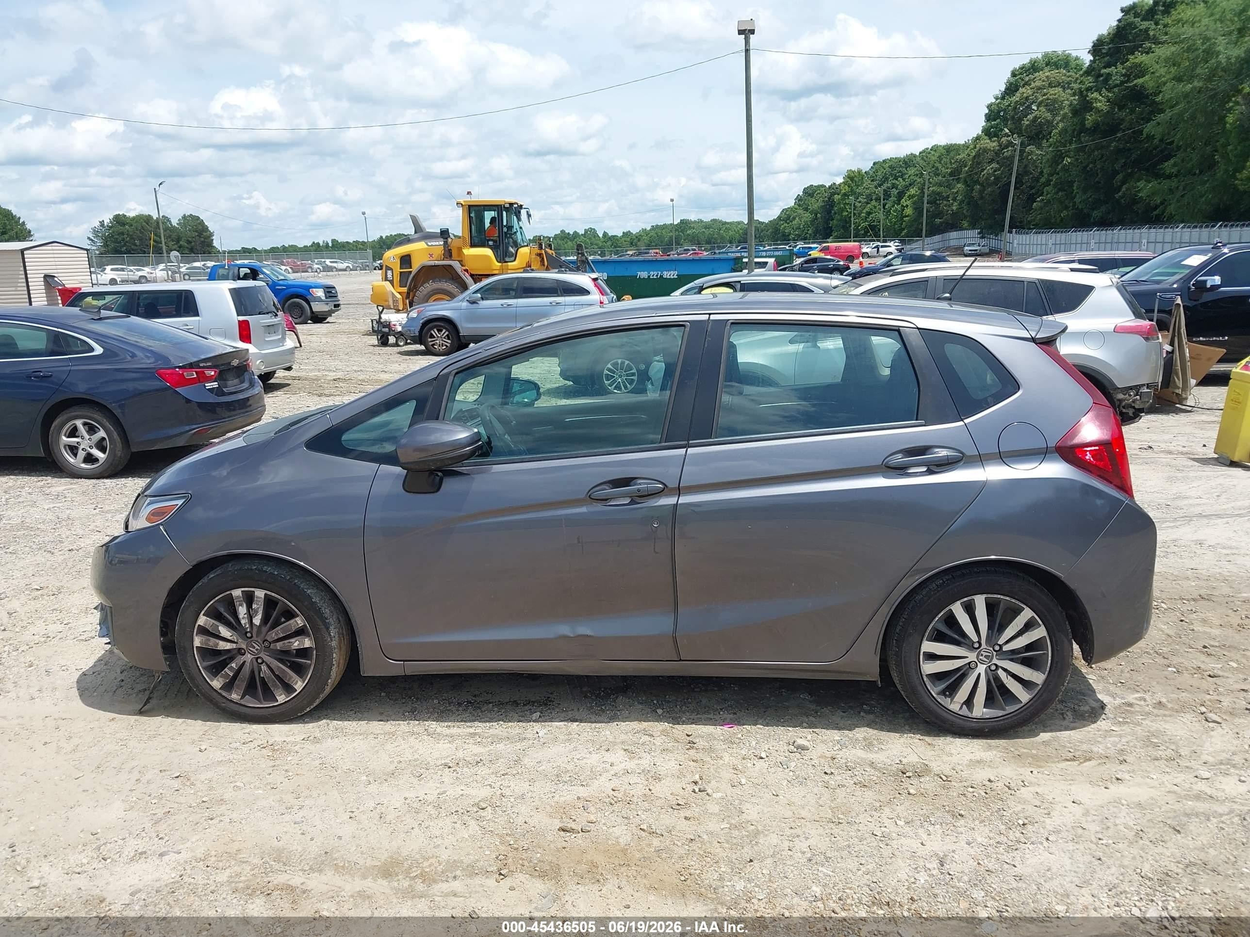 2015 Honda Fit Ex/ex-l Gray vin: 3HGGK5H86FM716196