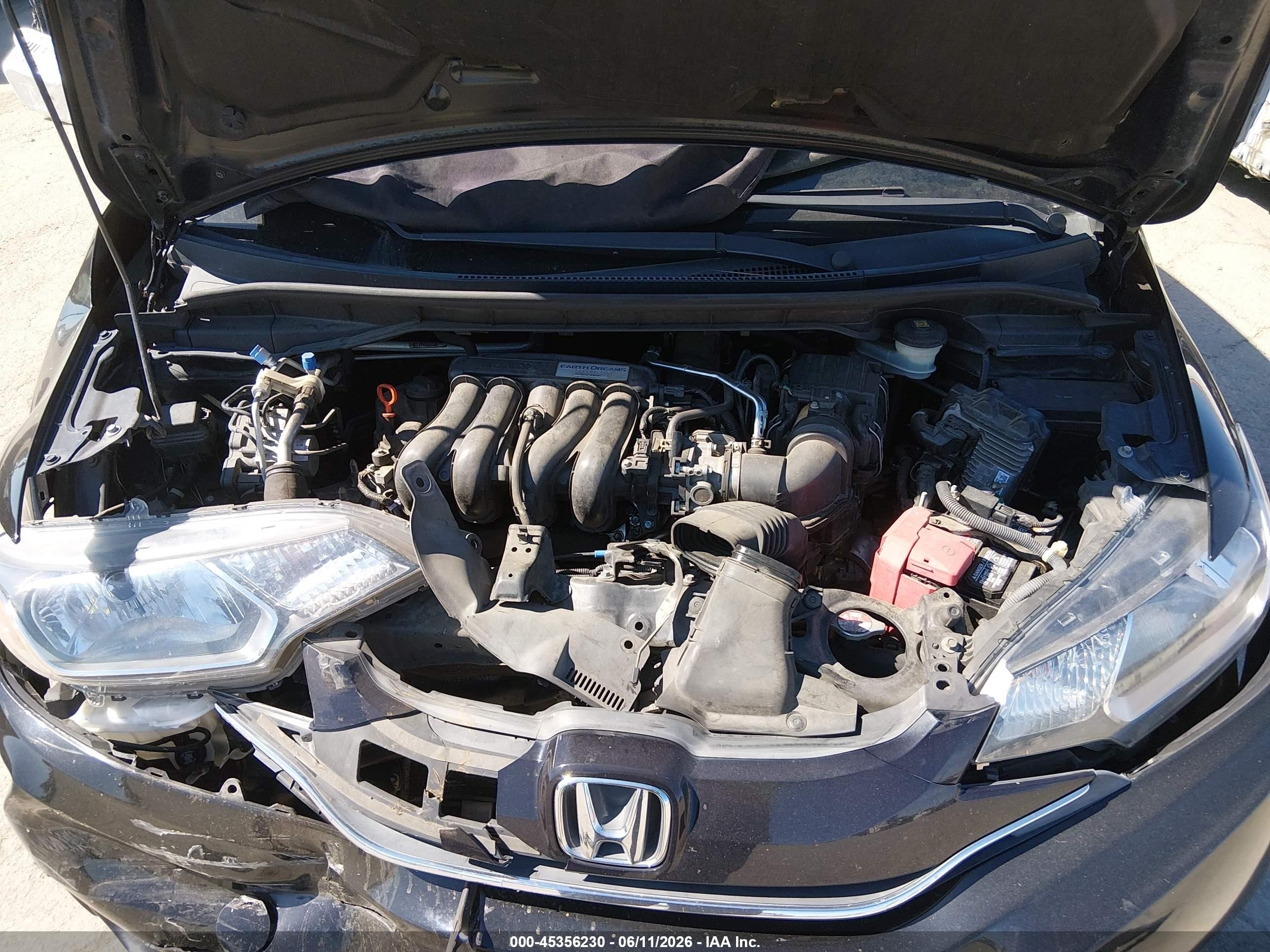 2015 Honda Fit Ex/ex-l Black vin: 3HGGK5H86FM732074