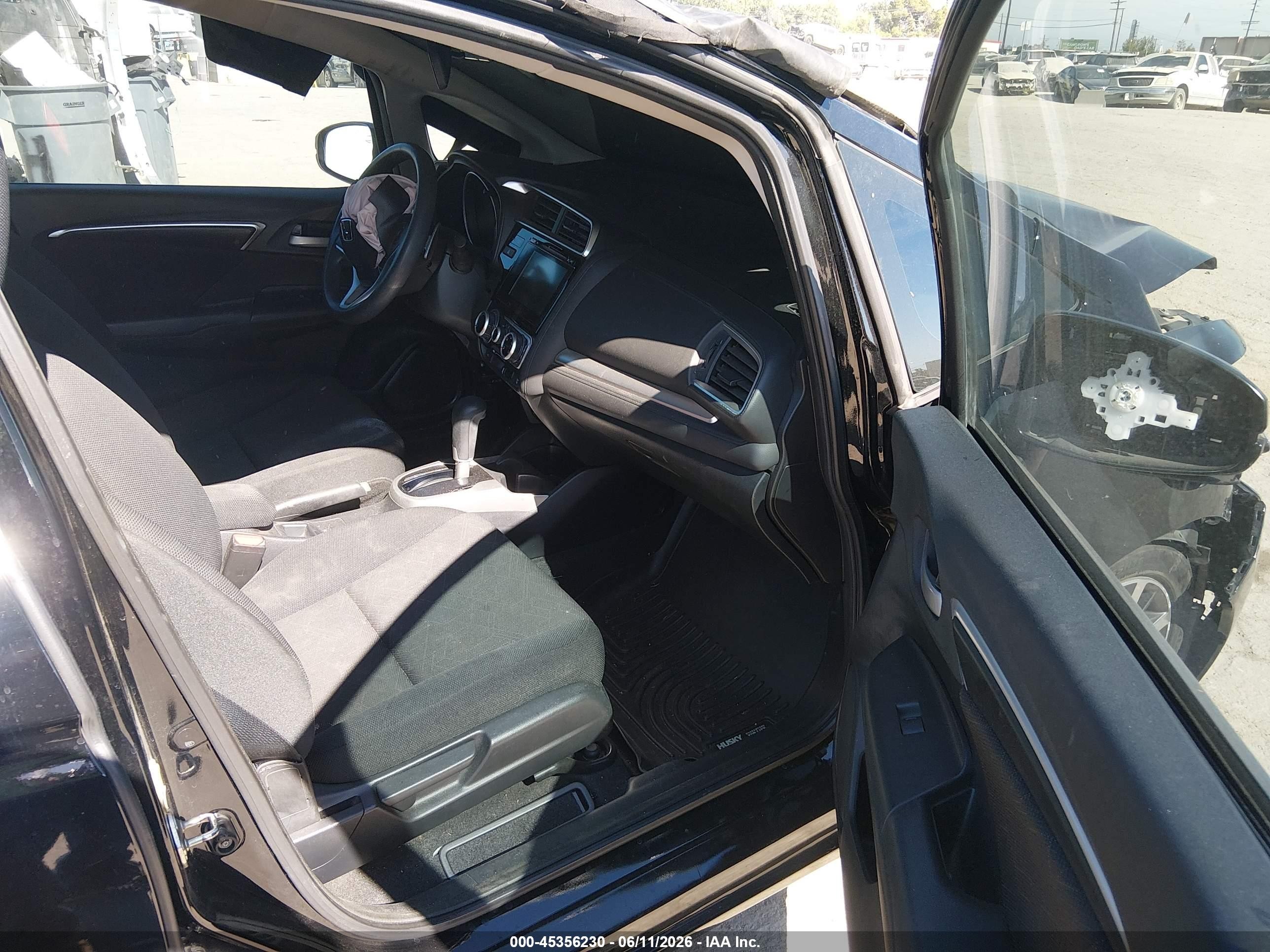2015 Honda Fit Ex/ex-l Black vin: 3HGGK5H86FM732074