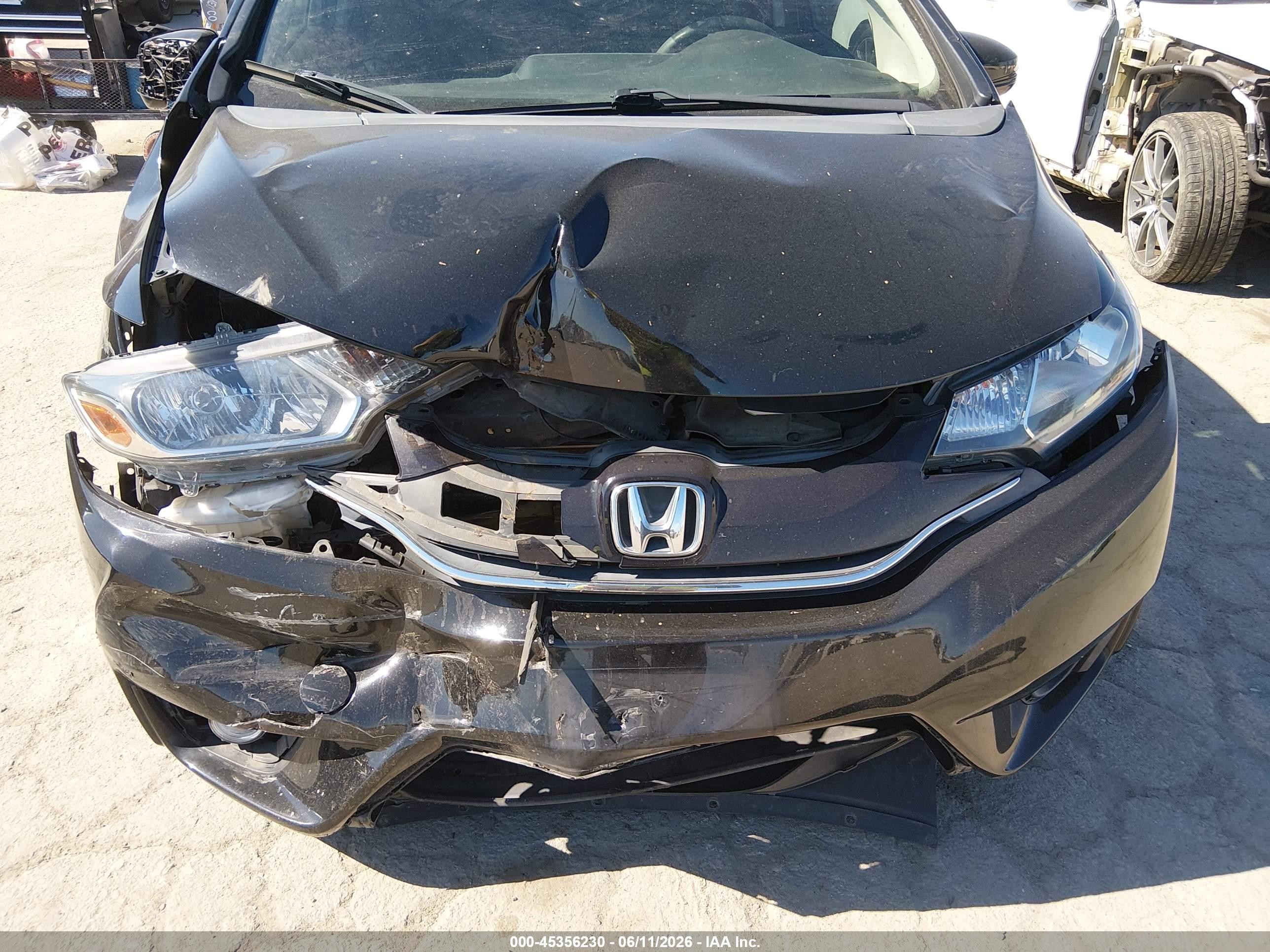2015 Honda Fit Ex/ex-l Black vin: 3HGGK5H86FM732074