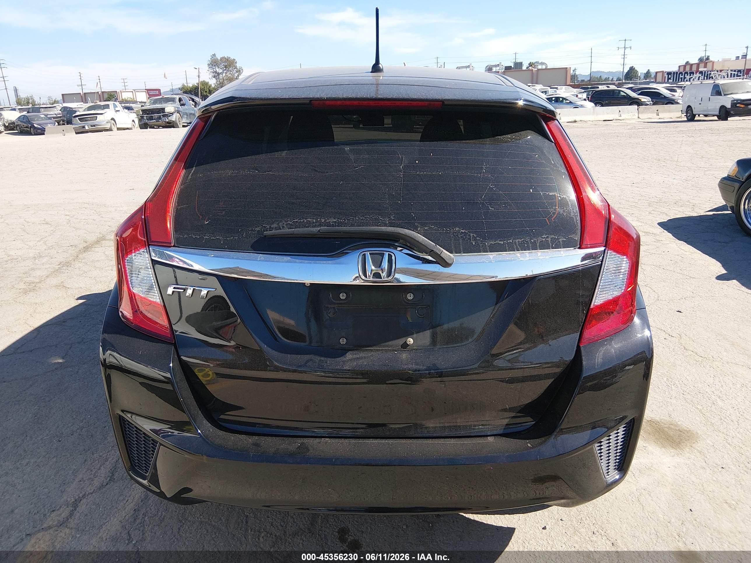 2015 Honda Fit Ex/ex-l Black vin: 3HGGK5H86FM732074