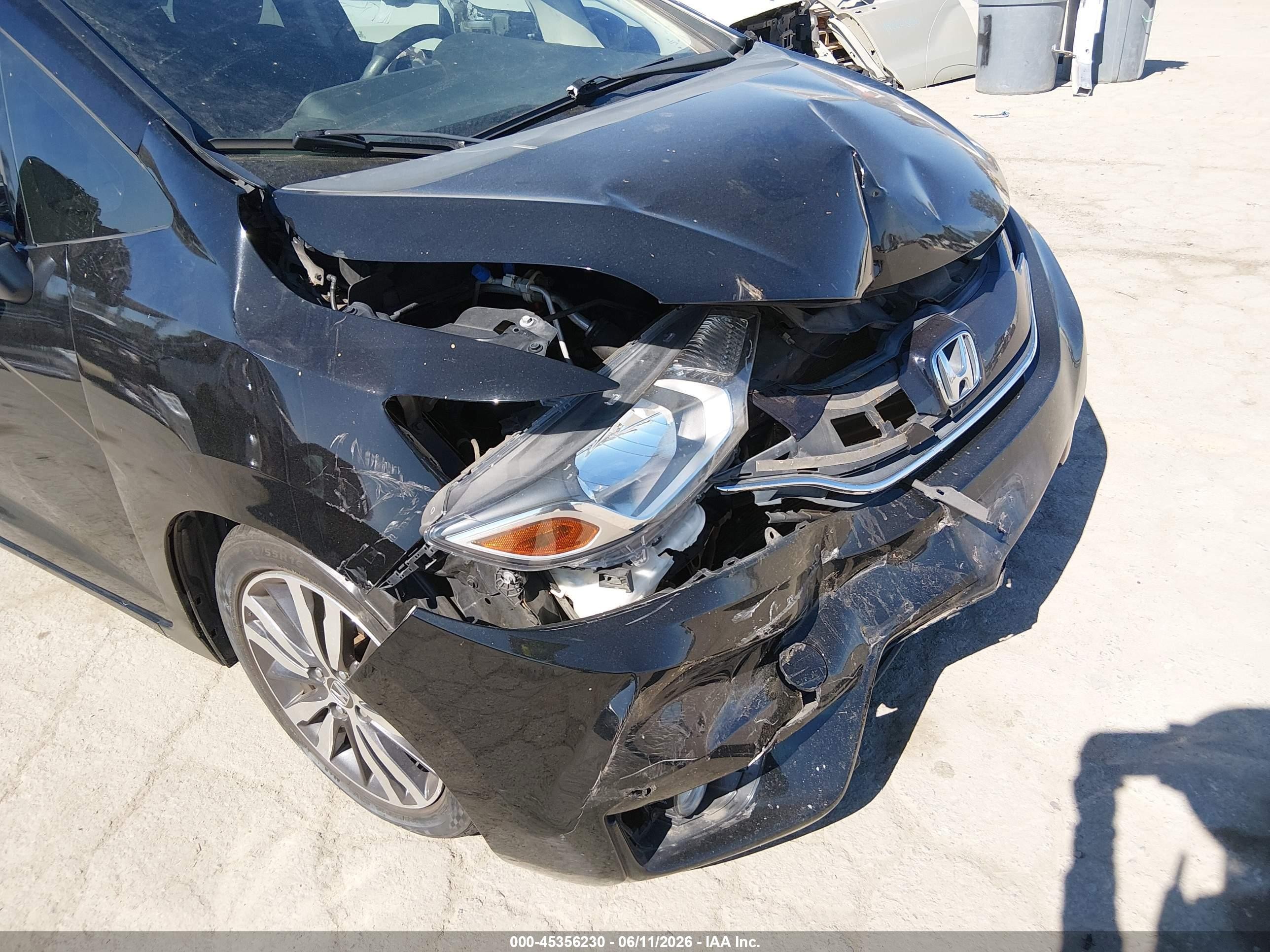 2015 Honda Fit Ex/ex-l Black vin: 3HGGK5H86FM732074
