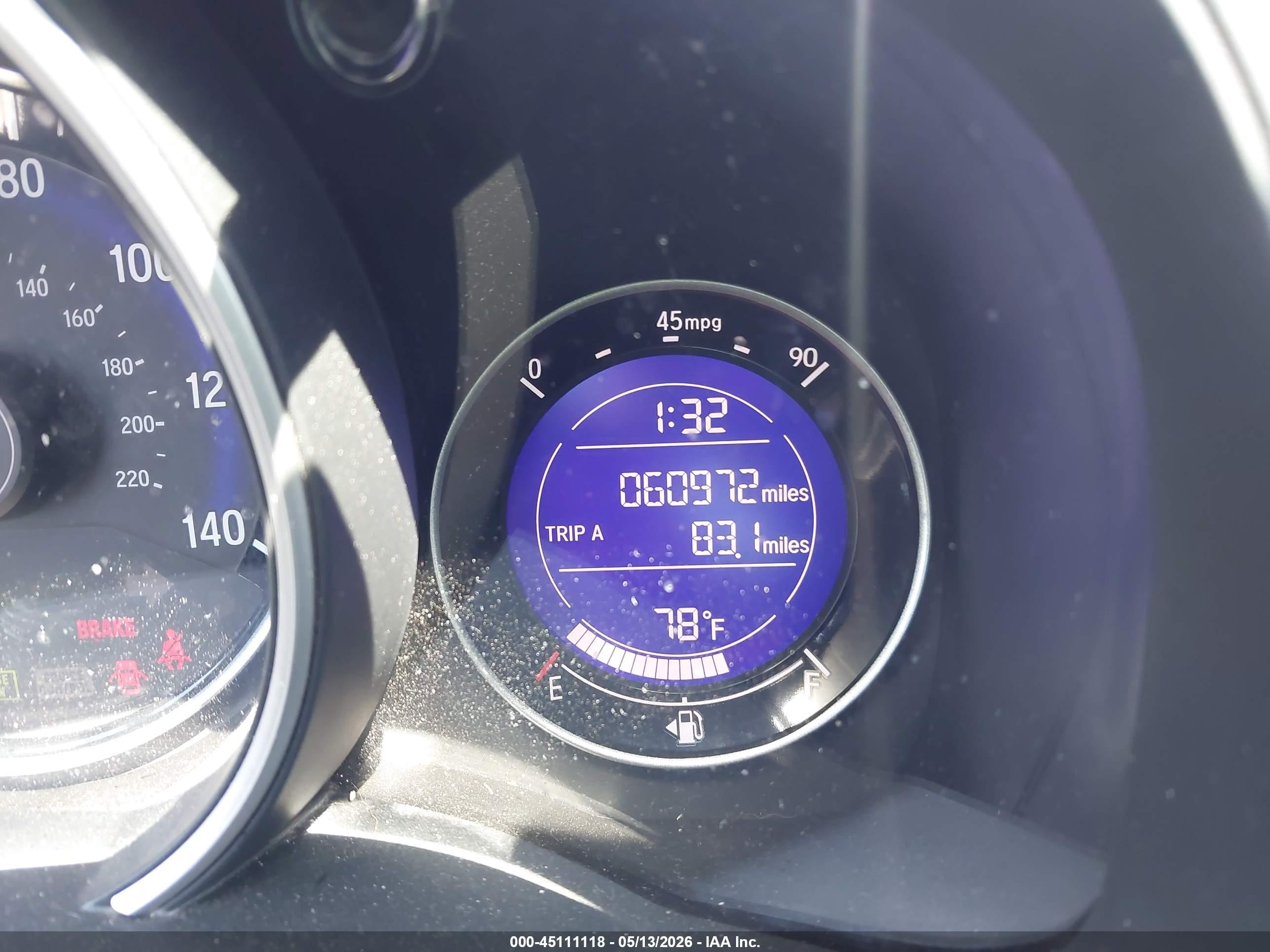 2015 Honda Fit Ex/ex-l Blue vin: 3HGGK5H86FM735671