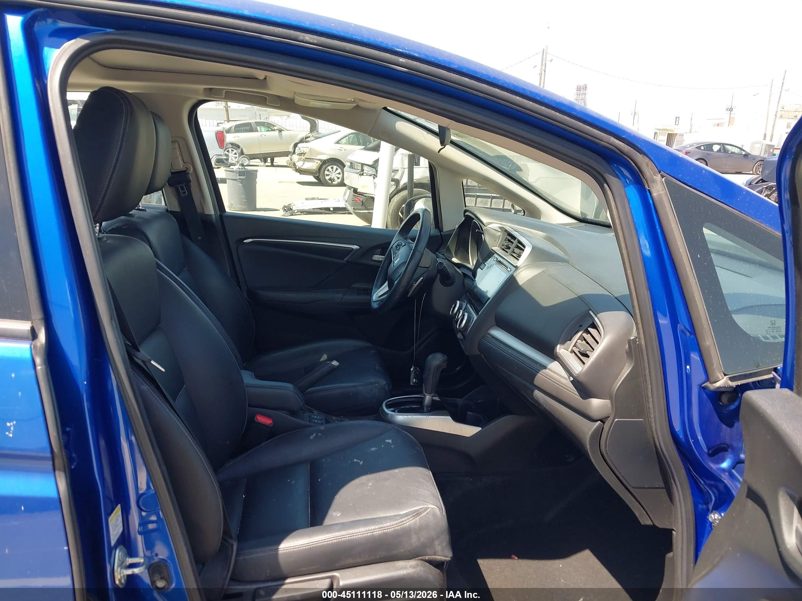 2015 Honda Fit Ex/ex-l Blue vin: 3HGGK5H86FM735671